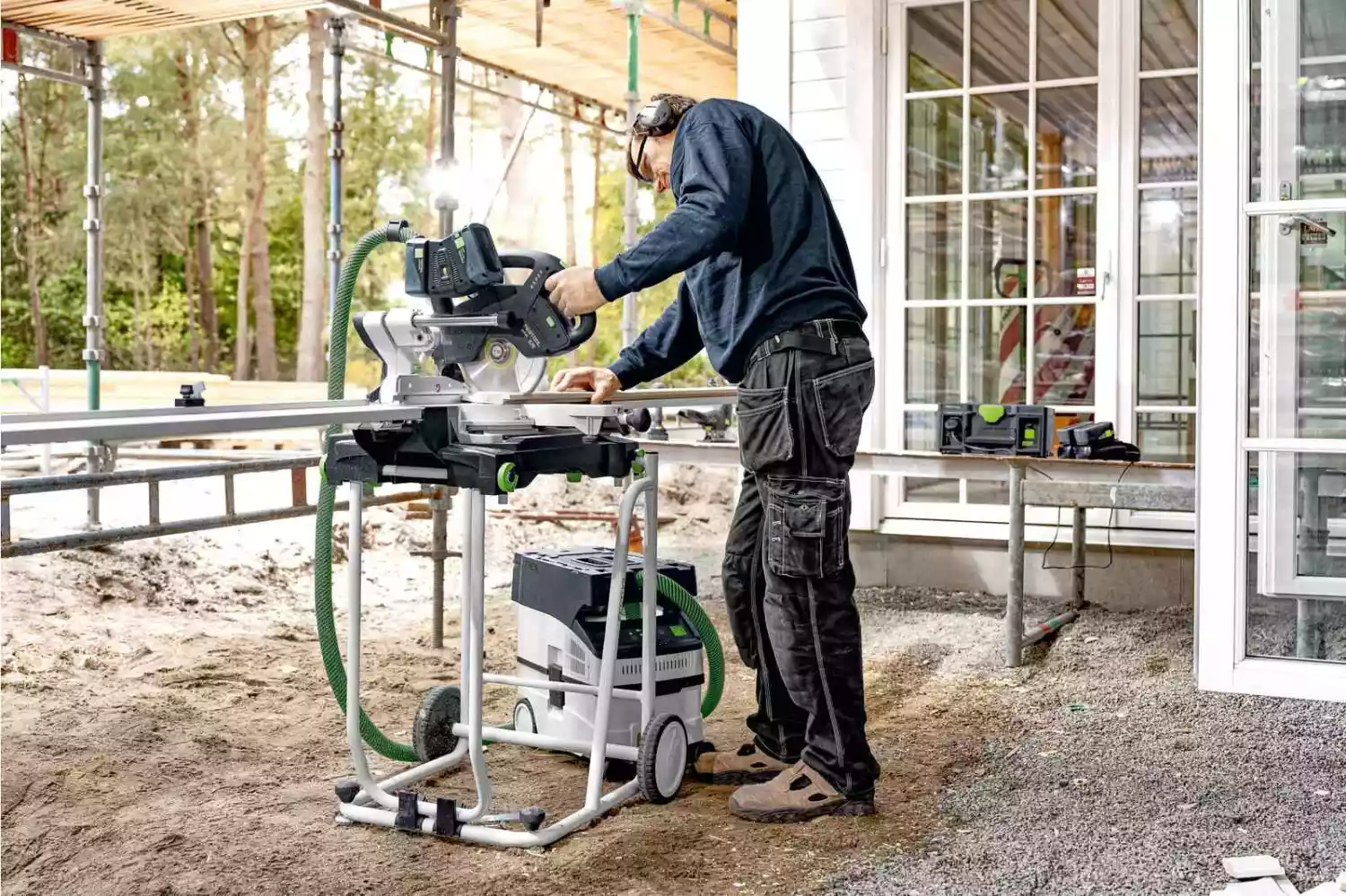 Festool CTMC MIDI I-Plus 36V (2x18V) Li-Ion accu stofzuiger set (4x 5,0Ah) in systainer - 3100l/min - Stofklasse M-image