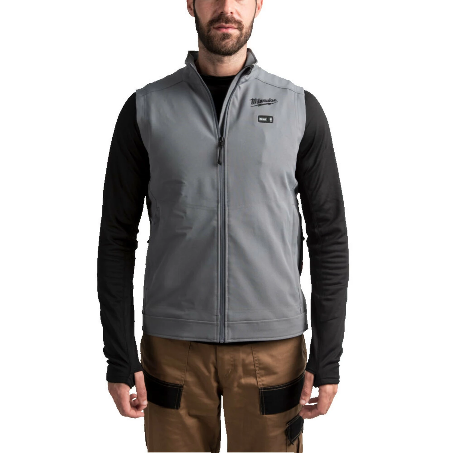 Milwaukee M12 HVGREY1-0 (S) Heated Toughshell Vest grijs