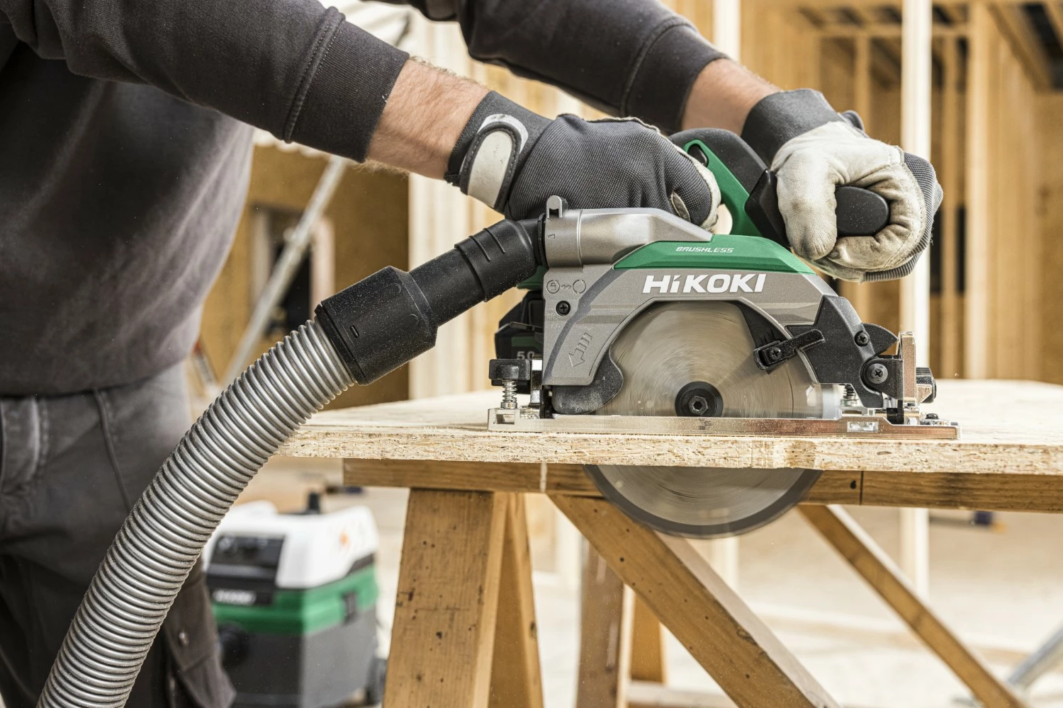 HiKOKI C1806DBWPZ 18V Li-ion accu cirkelzaag set (2x 5.0Ah accu) in HSC IV Koffer - 165mm-image