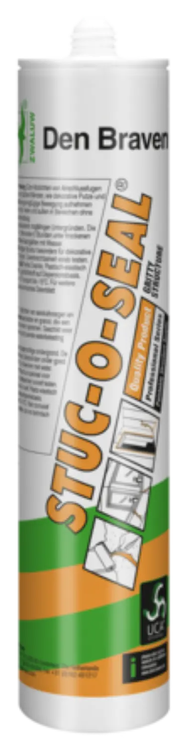 Zwaluw Den Braven 30622637 Stuc-O-Seal - Mastic texturé - Blanc - 310 ml