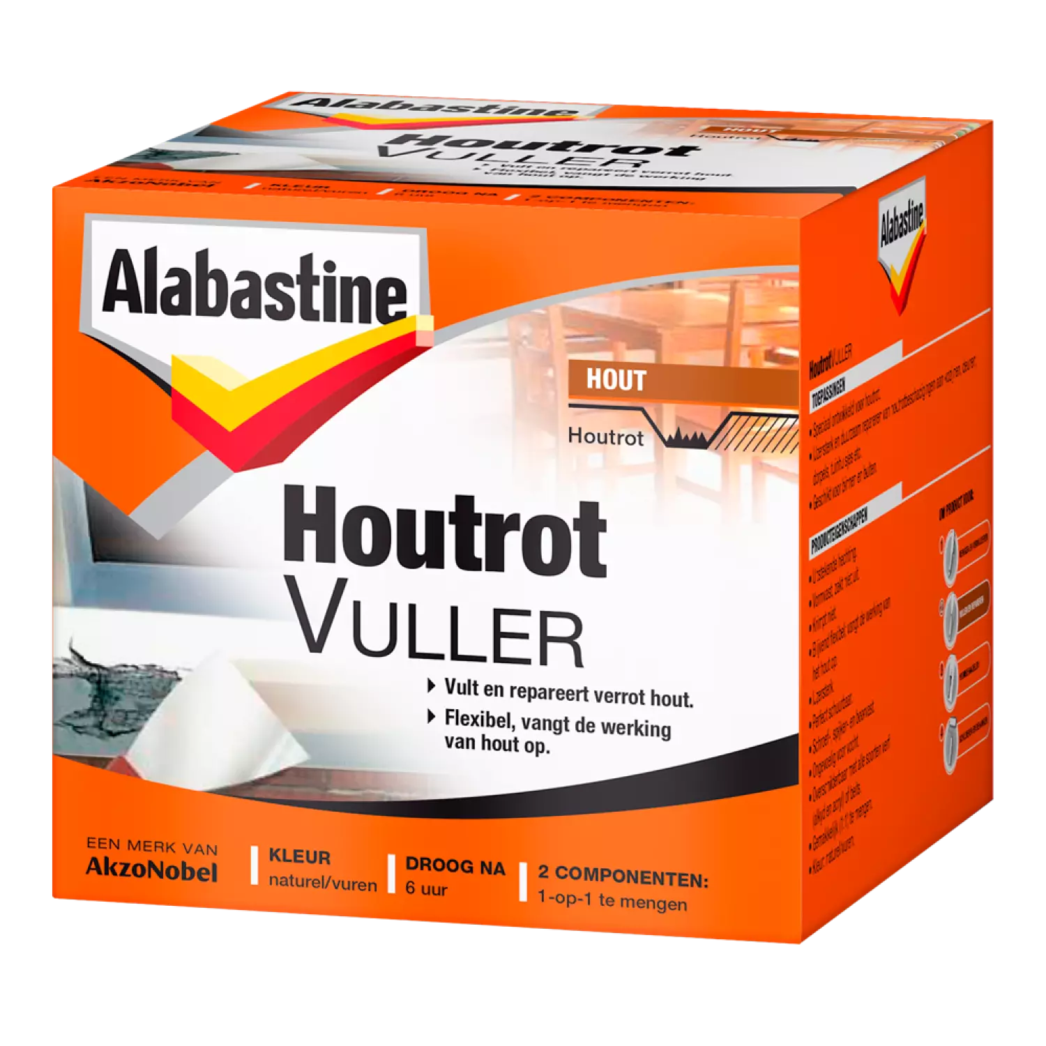 Alabastine Houtrotvuller - Poeder - Naturel/vuren - 1kg-image