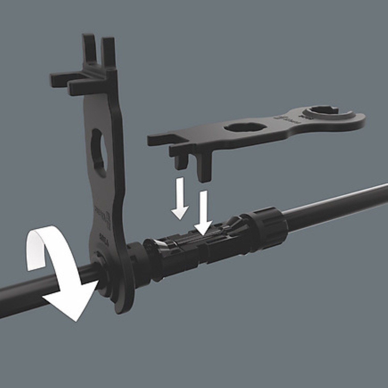 Wera 05136700001 2-delig 9108/2 set montagesleutels voor MC4-insteekverbindingen-image