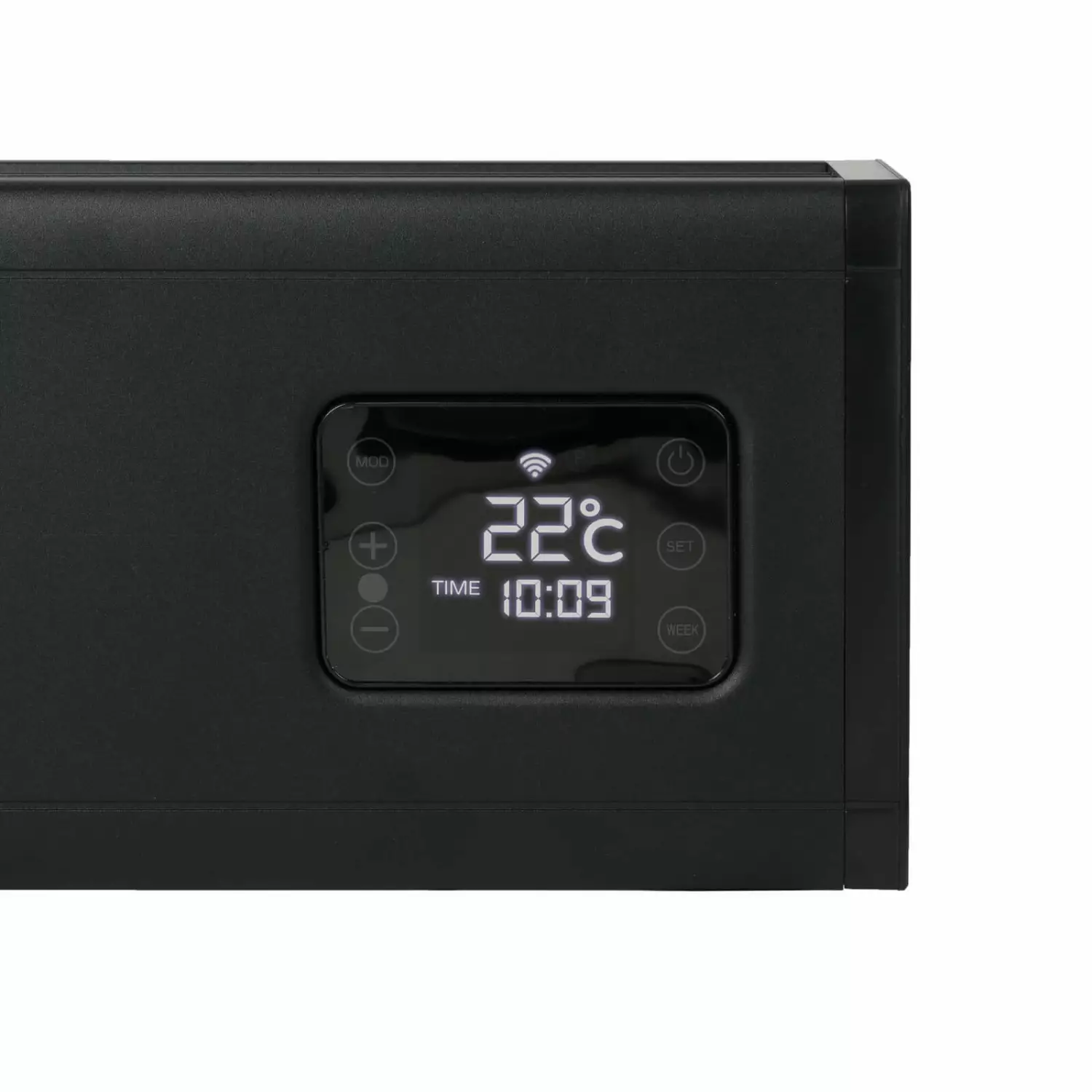 EUROM Alutherm Baseboard 2000 Wi-Fi Black Convectorkachel - 2000W - 80m3-image