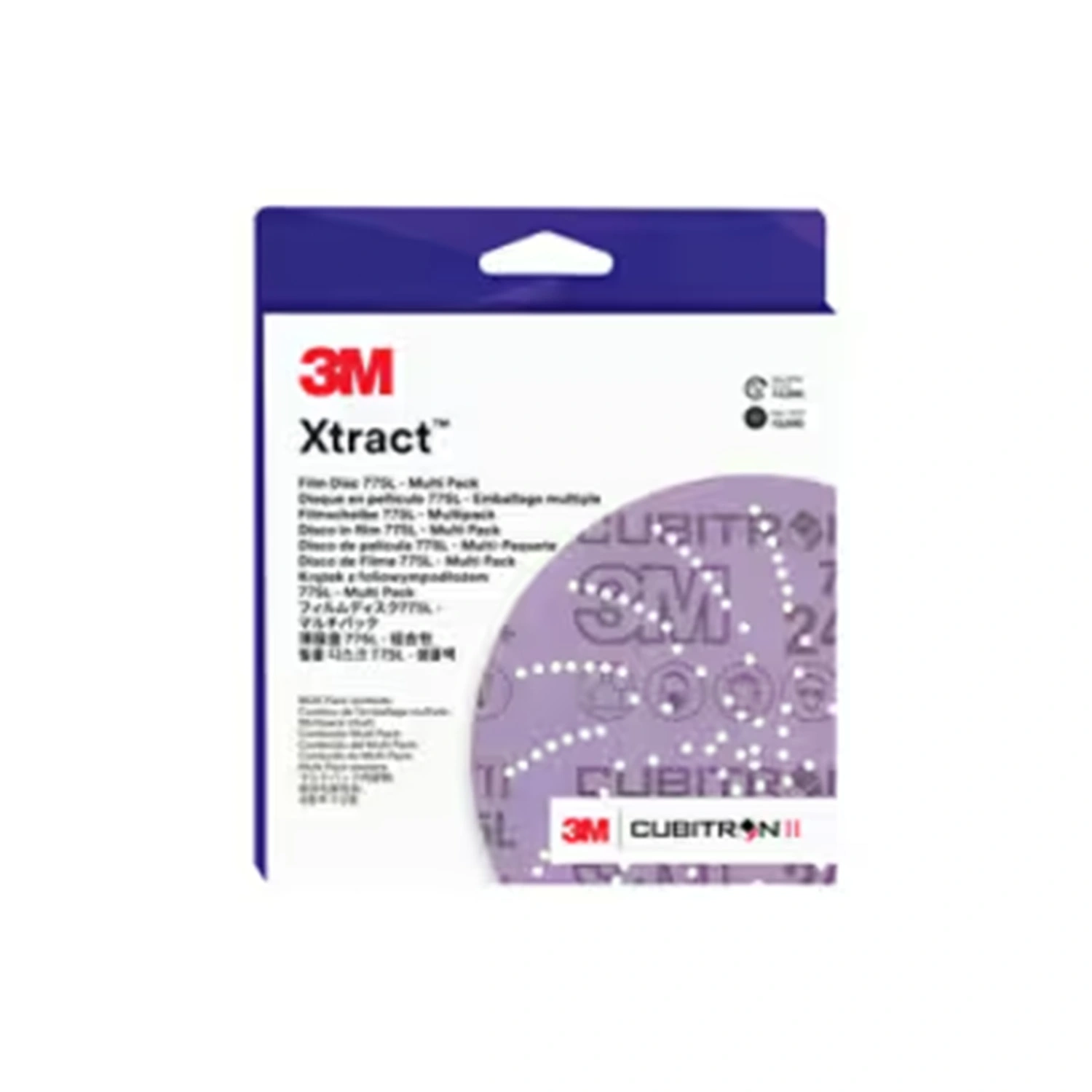 3M Xtract Cubitron II Schuurschijvenset 775L Multihole Multi-Grade - 150mm - K80-K220 - 15st