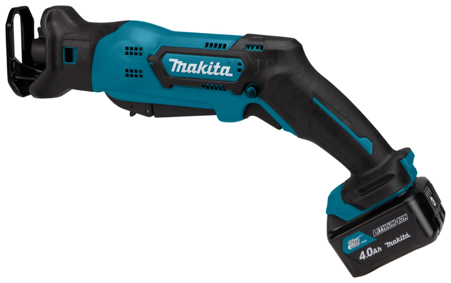 Makita JR103DSMJ - 10,8V Li-ion - Scie sabre sans-fil - 2 batteries 4,0 ah - Coulissante - MAKPAC - Changement rapide-image