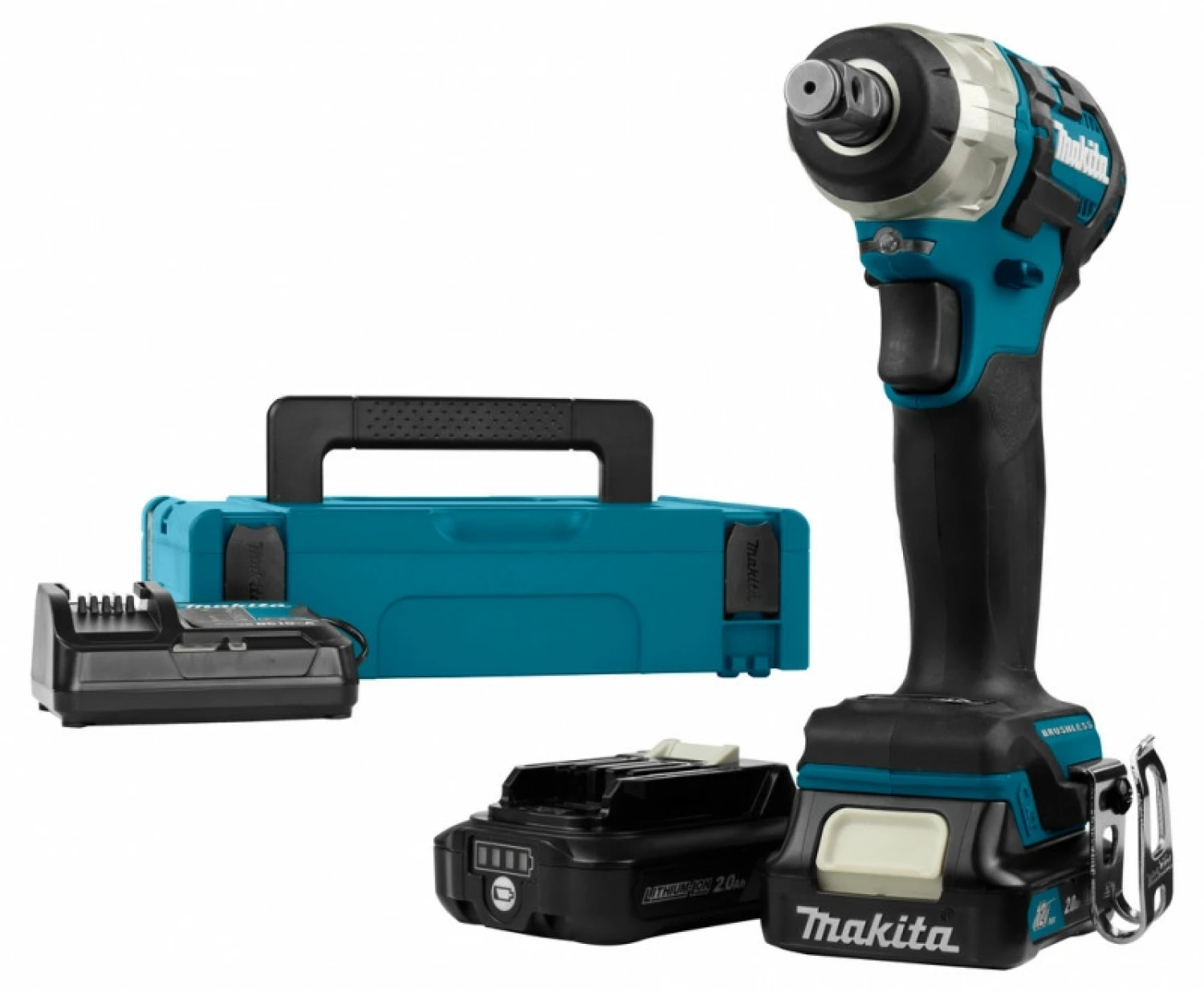 Makita TW161DSAJ 12V Li-Ion Accu Max Slagmoersleutel set (2x 2.0Ah accu) in Mbox - 165Nm - 1/2''-image