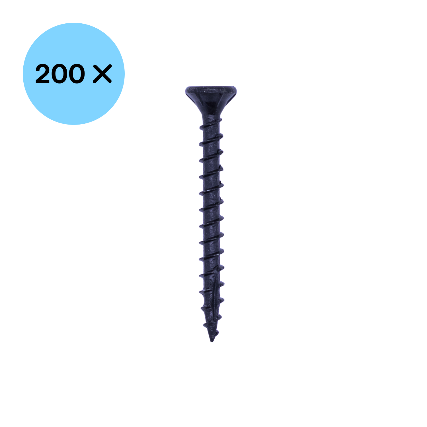 Woodies Ultimate 61846378 Blackline Vis de charnière T20 blindée - tête fraisée - noire - 4.5x40mm (200pcs)-image