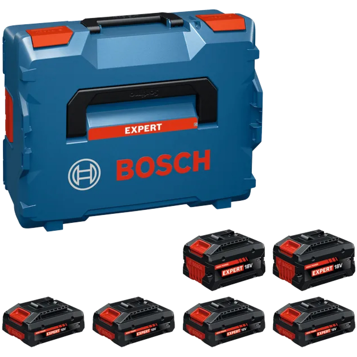 Bosch EXBA18V 18V 4 x 4.0Ah / 2 x 8.0Ah Li-ion accu (6st)-image