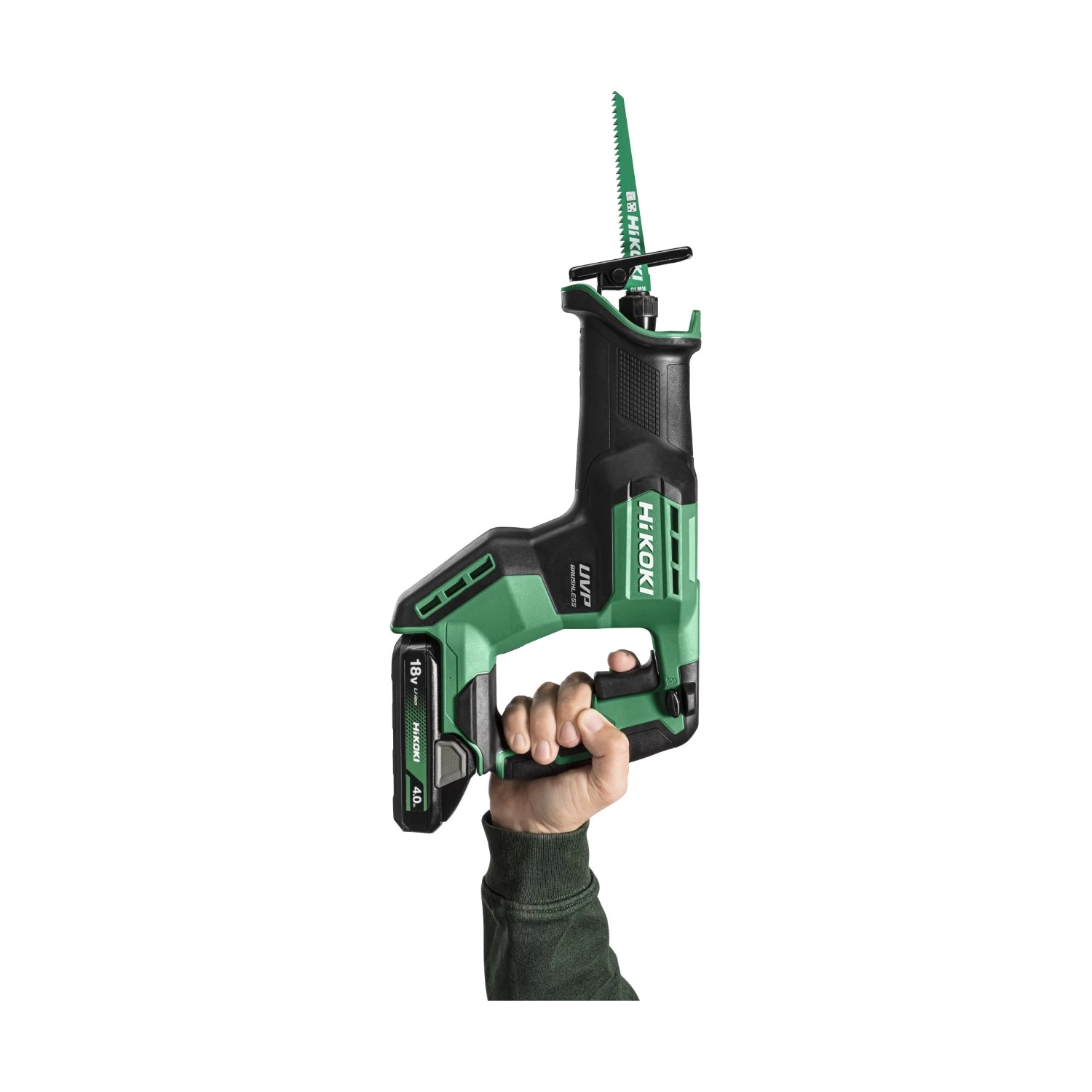 HiKOKI CR18DMAWWZ Scie à guichet Accu - 18V - 130mm incl. 2x 4.0Ah batteries et chargeur dans HSC III-image