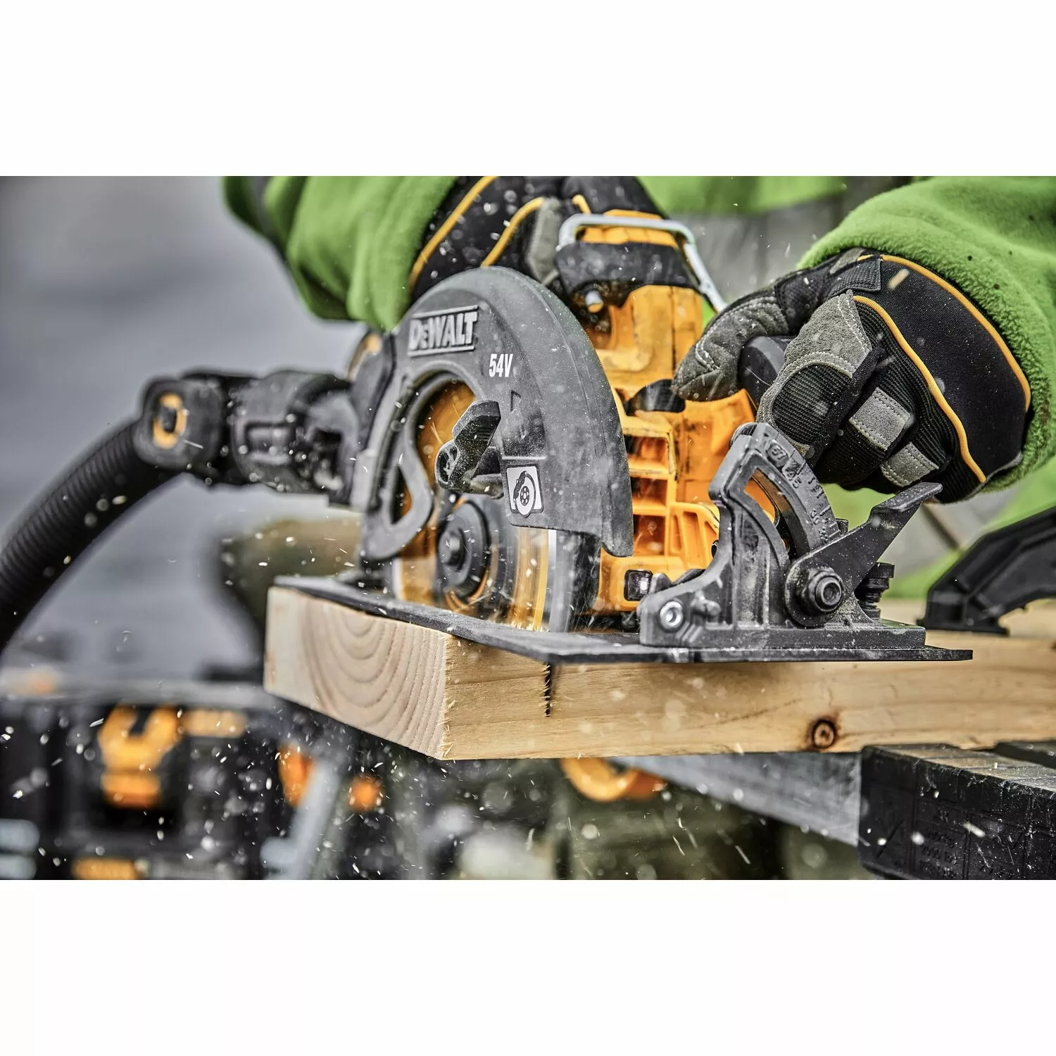 DeWALT DCS578X2-QW 54V Li-ion XR FlexVolt accu cirkelzaag set (2x 9.0Ah) in TSTAK - 190mm-image
