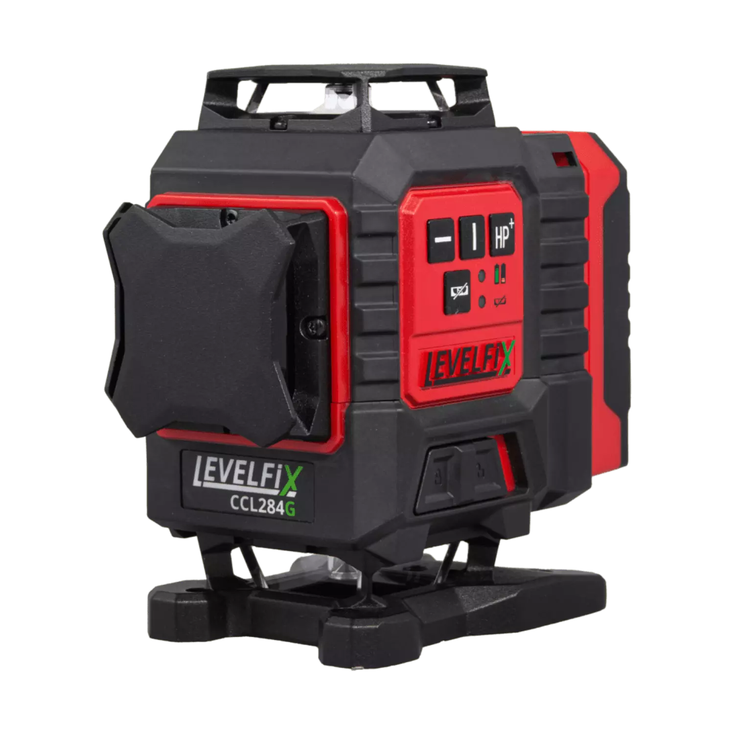 Levelfix CCL284G Laser à croix 4D 360° avec trépied dans un coffret - vert - 30 m - 16 lignes - Bluetooth - IP53-image