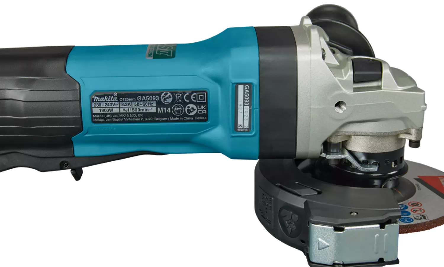 Makita GA5093X01 230 V Meuleuse d'angle - 125 mm - 1900W - démarrage progressif-image