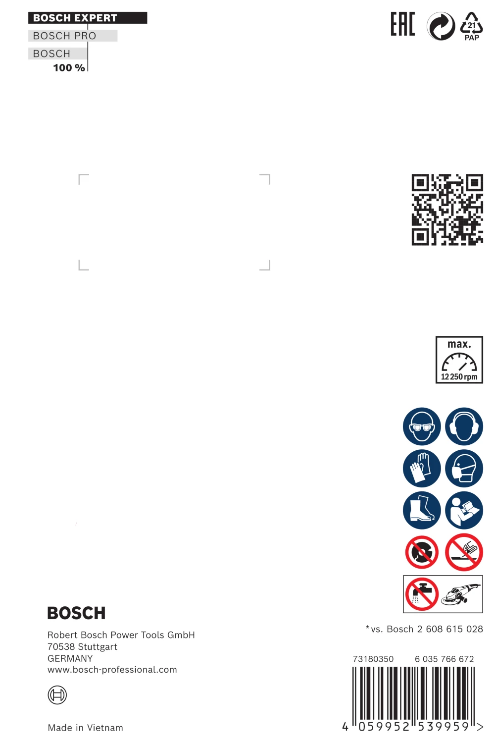 Bosch 2608900660 EXPERT diamantdoorslijpschijf - MultiMaterial - 125 x 22,23 x 2,2 x 12 mm-image