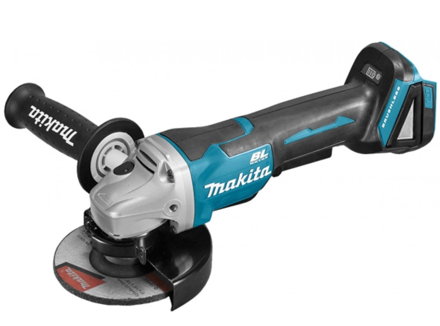 Makita DGA505Y1J 18V Li-Ion accu haakse slijper body + 1.5Ah accu in Mbox - 125mm - koolborstelloos - softstart-image