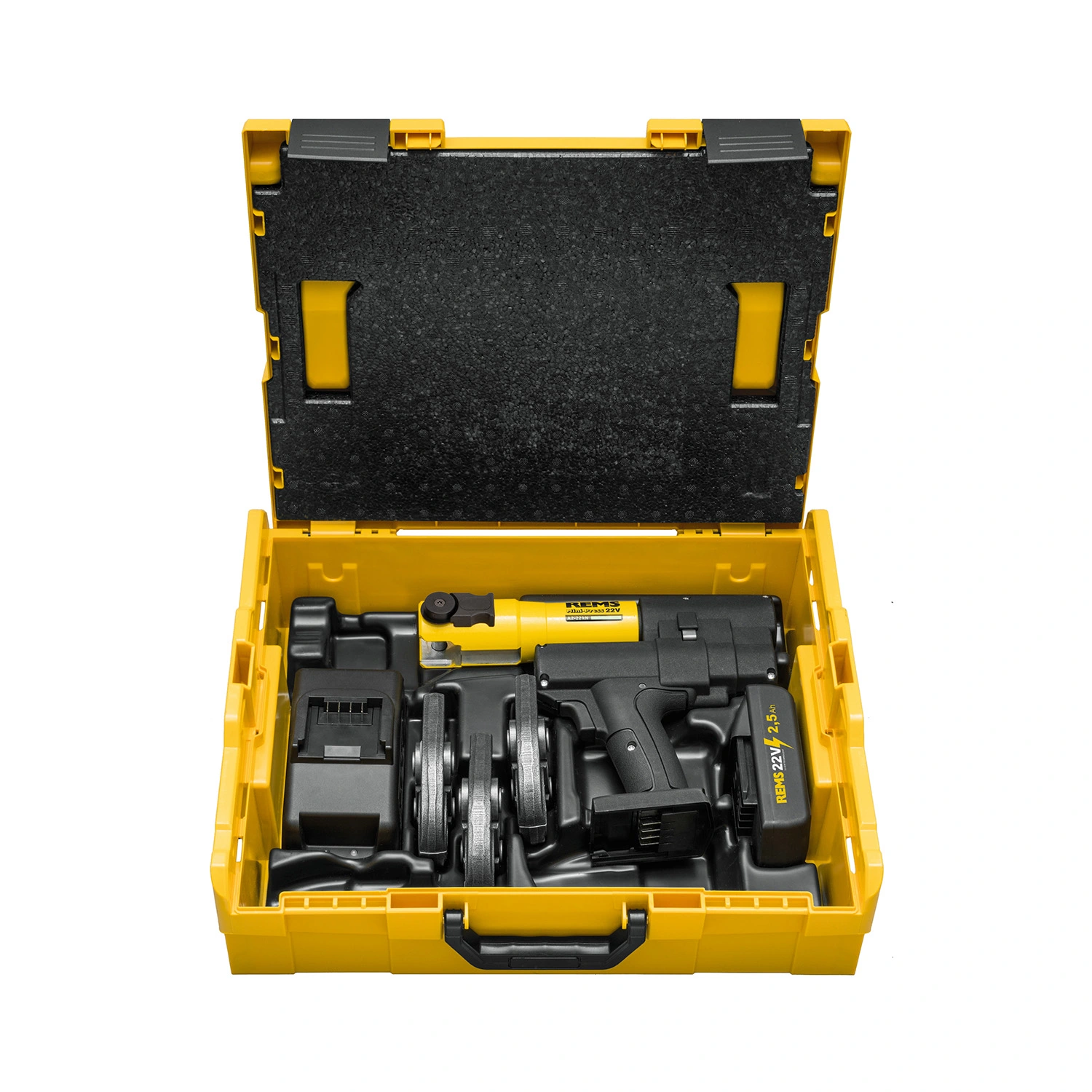 REMS 578047R220 Mini-Press ACC 22V accu perstang set (1x 2.5Ah accu) incl. M bekken - 15-22-28mm