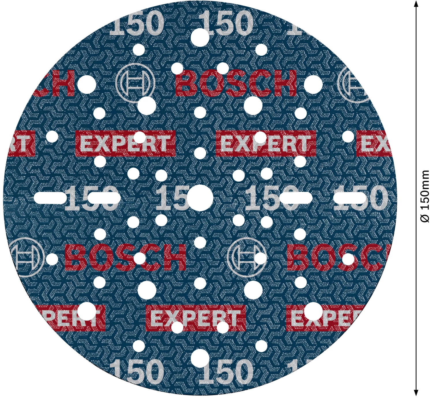 Bosch 2608902443 EXPERT Schuurschijf O780 met film onderlaag - 150 mm - K150 (6 stuks)-image