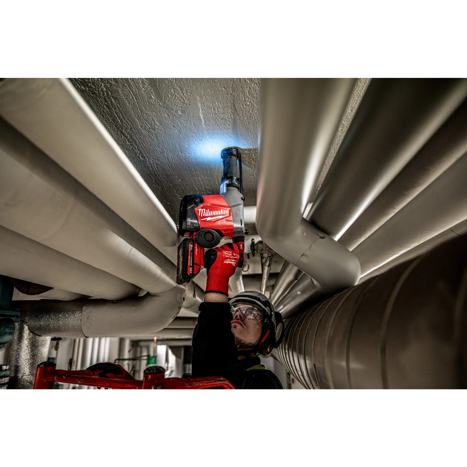 Milwaukee M18 FHAFOH16-0X 18V Li-ion accu SDS-Plus combihamer met geïntegreerde stofafzuiging in HD Box - 2.3J-image