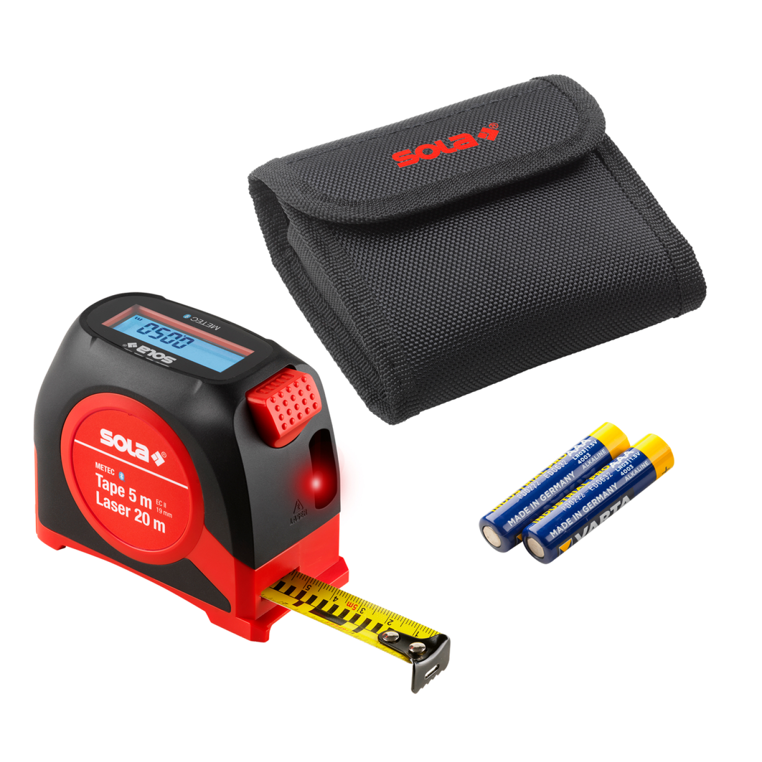 Sola METEC Digitale Rolmaat met Laserafstandsmeter - 5m x 19mm-image