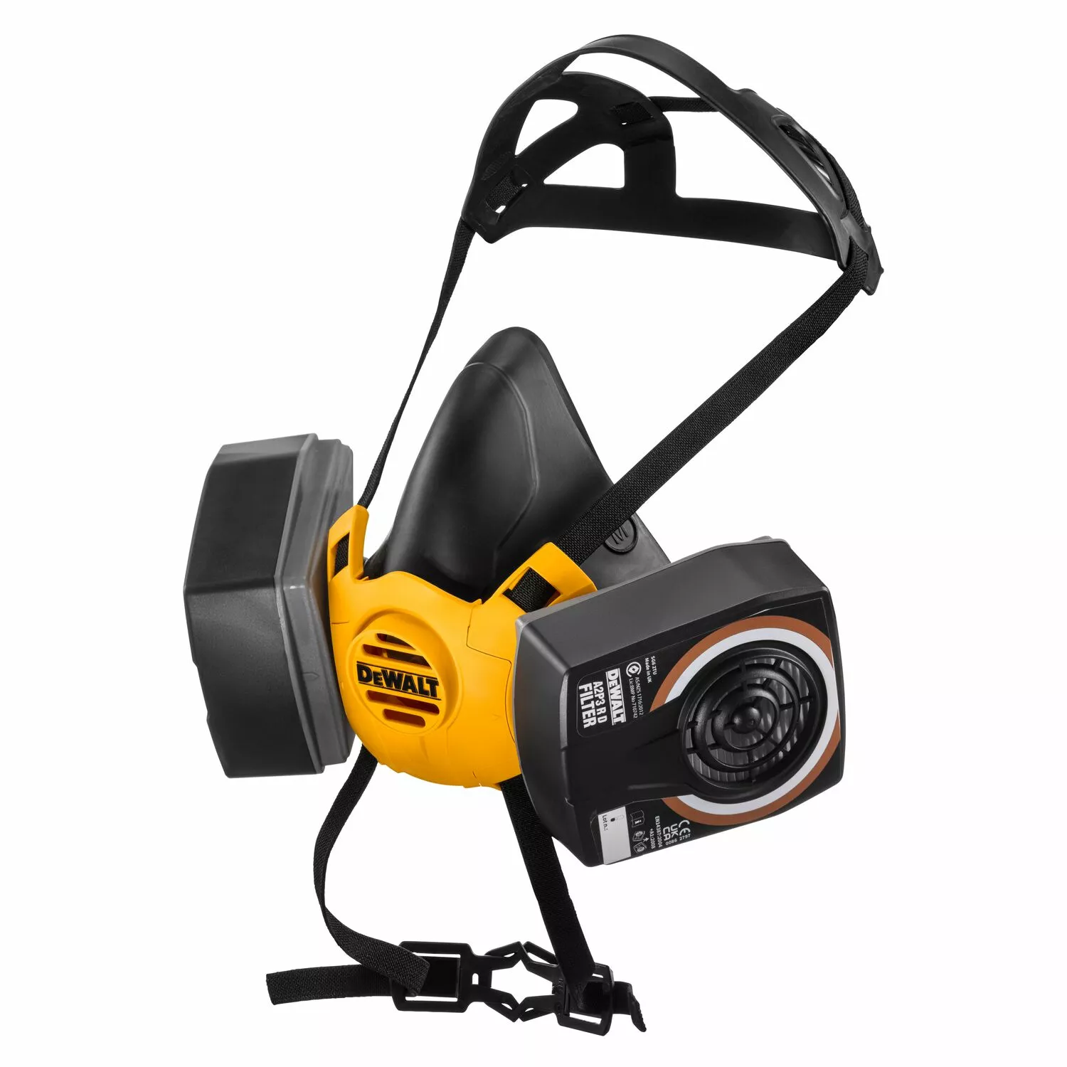 DeWalt DXIR1HMLA2P3 Lichtgewicht Halfgelaatsmasker met A2P3 filters - Maat L-image