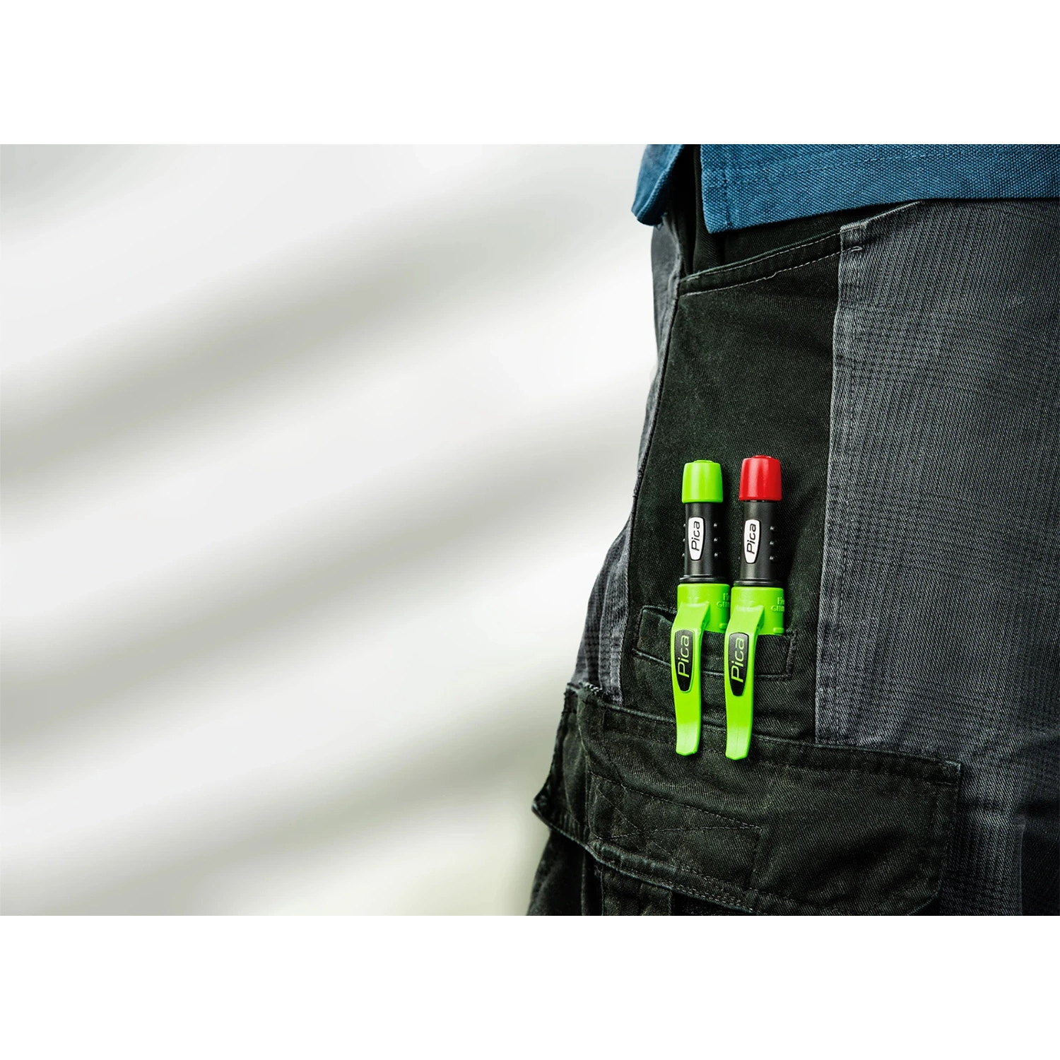 Pica 55801 Dry Gekleurde Doppen - Rood/Blauw/Groen/Geel/Wit (5st)-image