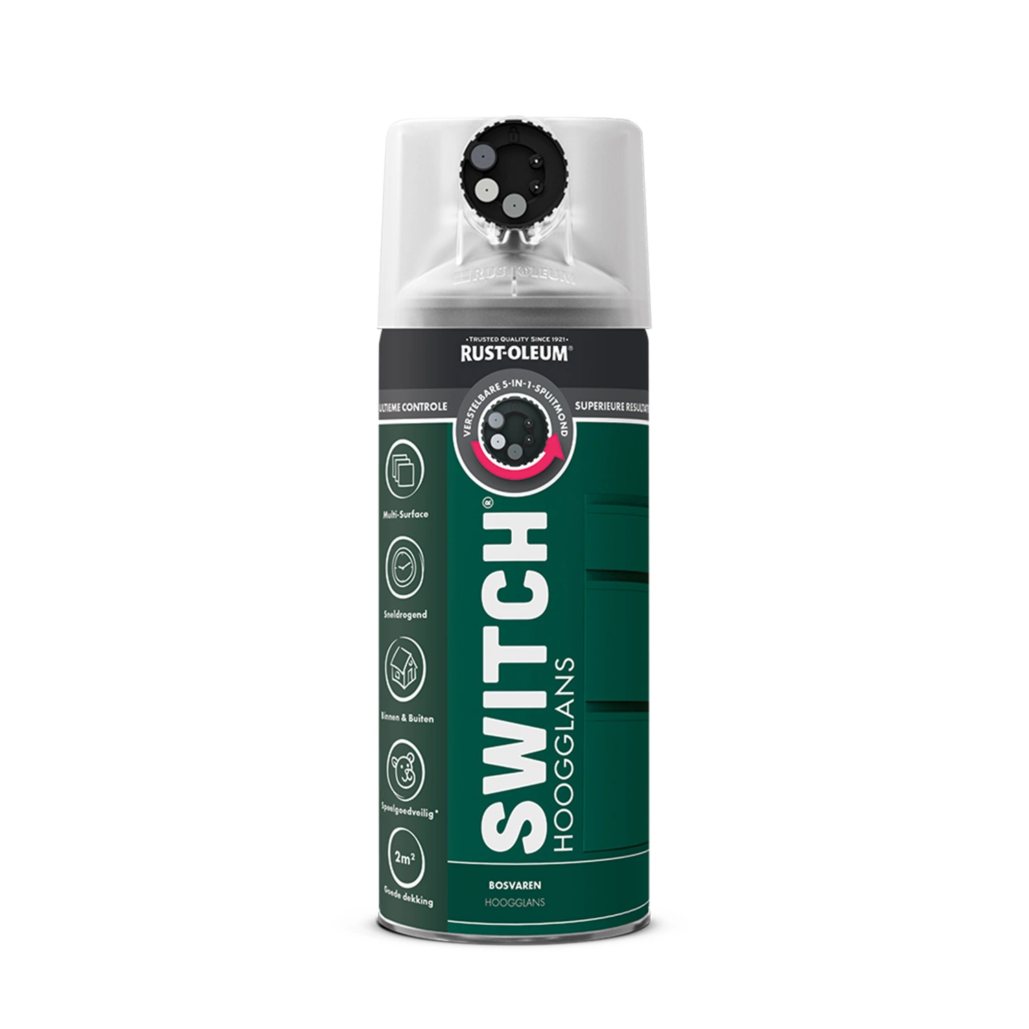 Rust-Oleum Switch Spuitlak - Hoogglans Bosvaren - 0,4L
