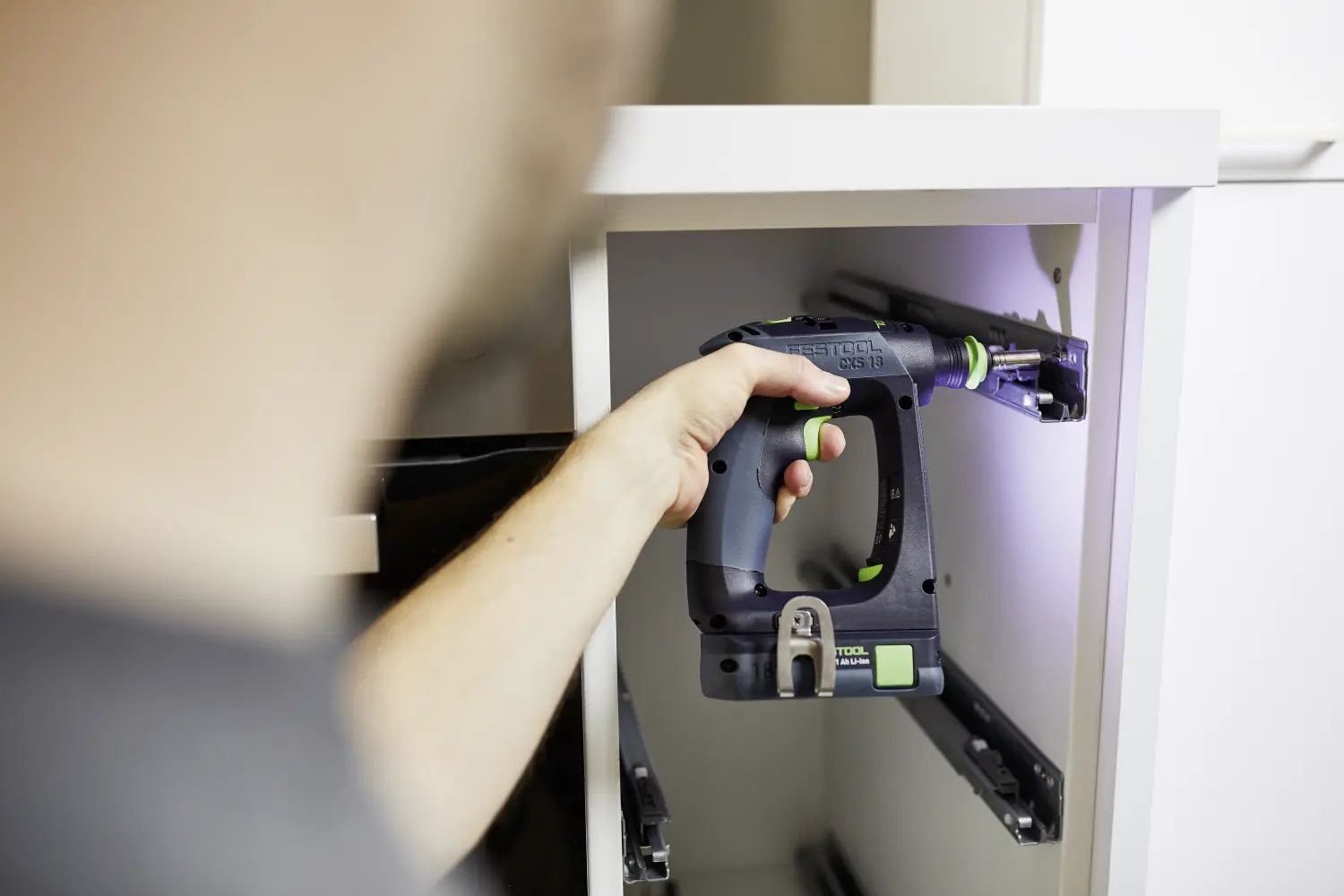Festool 579345 CXS 18 TBX4,0 I-Plus 18V Li-ion accu schroefboormachine set (2 x 4,0Ah) in systainer