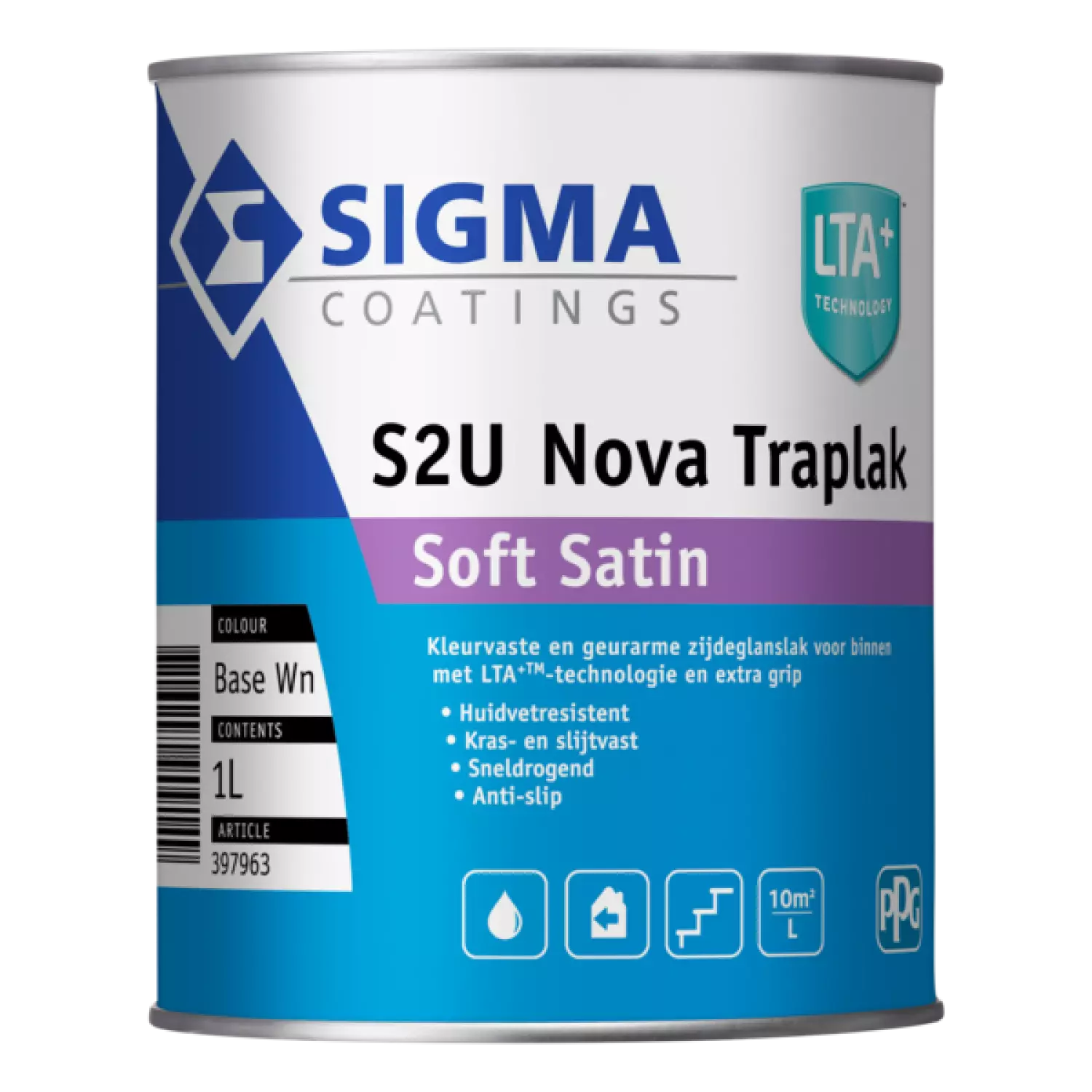 Sigma S2U Nova Traplak Soft Satin - op kleur gemengd - 1 L-image