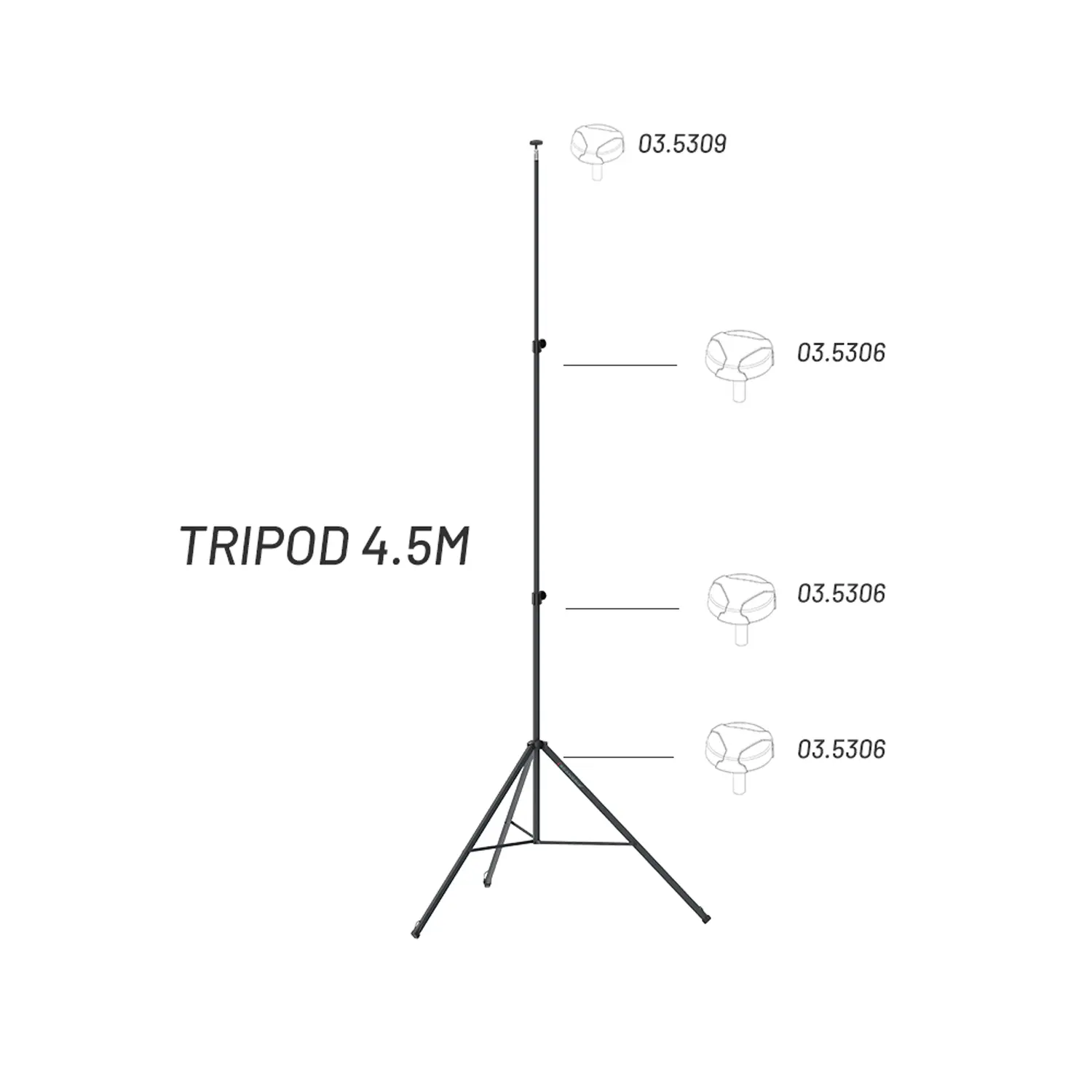 Scangrip Worklight trépied 4,5 mètres