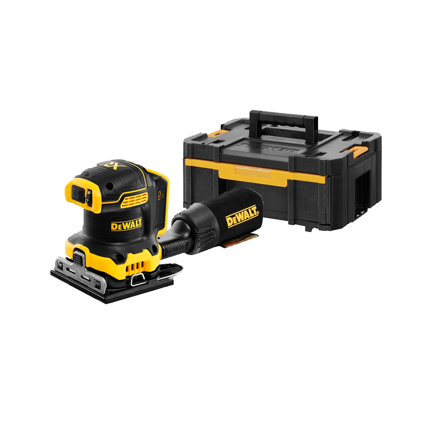 DeWALT DCW200N 18V Li-ion XR accu vlakschuurmachine body - 140 x 115mm - koolborstelloos-image