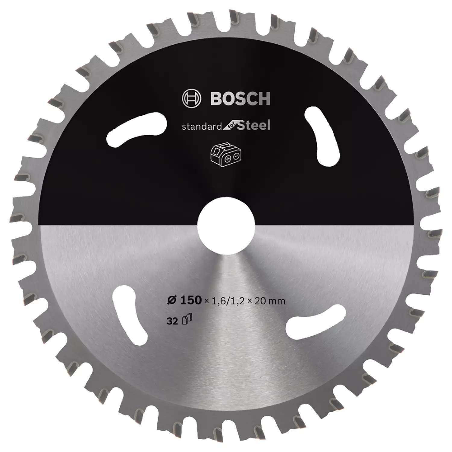 Bosch 2608837748 - Lame pour scie circulaire ACCU Standard for Steel 150x20x1.6/1.2x32T-image