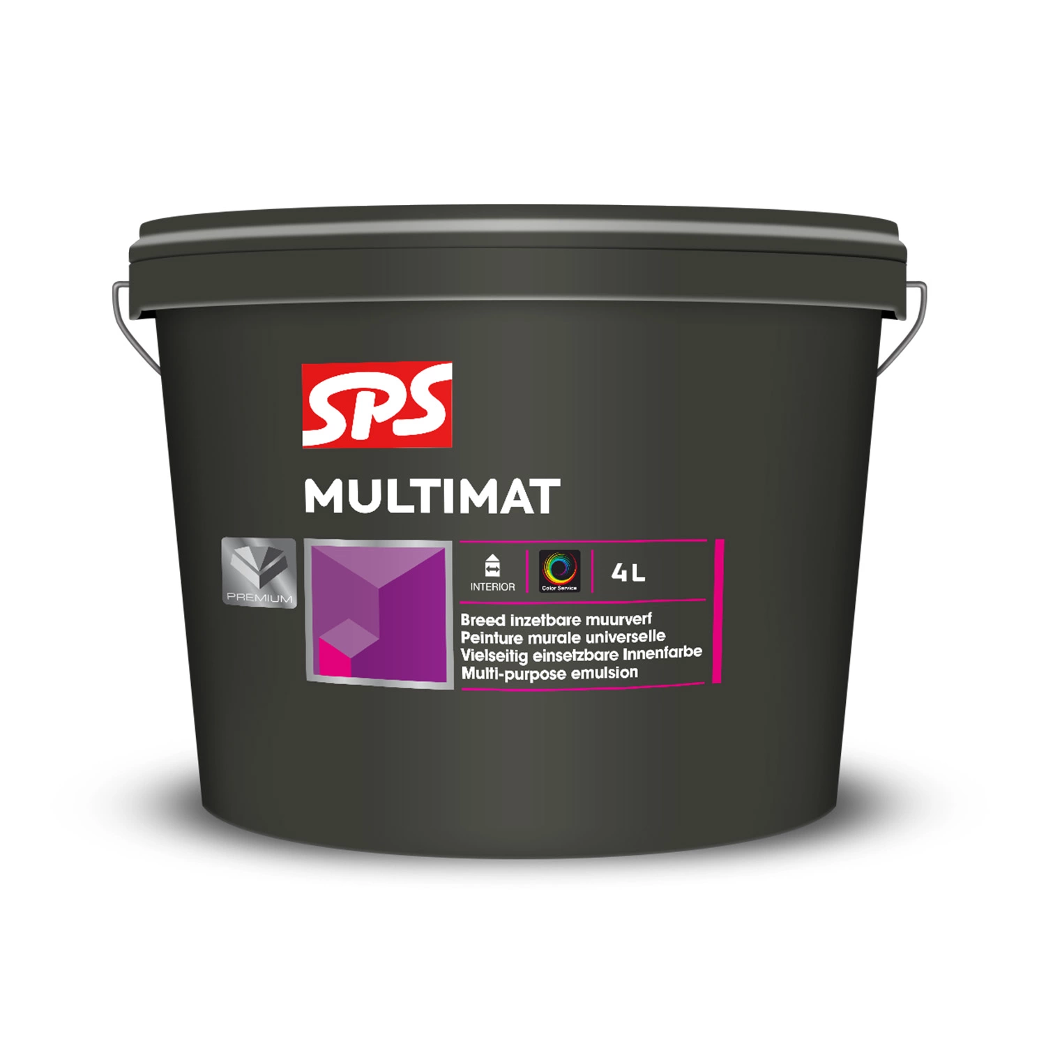 SPS Multimat Muurverf - op kleur gemengd - 4L-image
