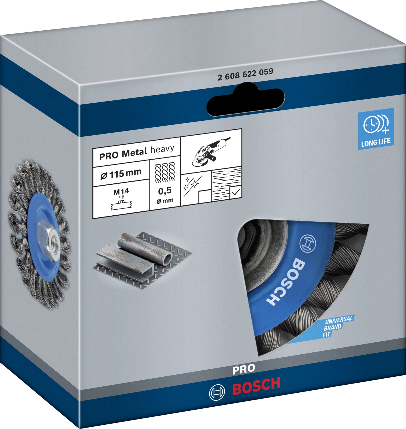 Bosch 2608622059 - Brosse Circulaire 115 x 0,5 x 12 mm, M14-image