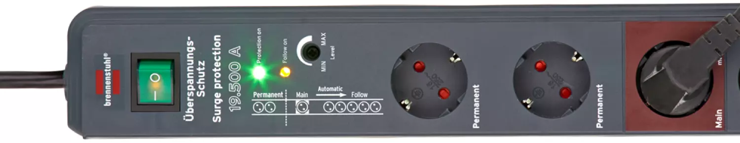 Brennenstuhl 1159490936 Stekkerdoos overspanningsbeveiliger - 16A - 3m-image