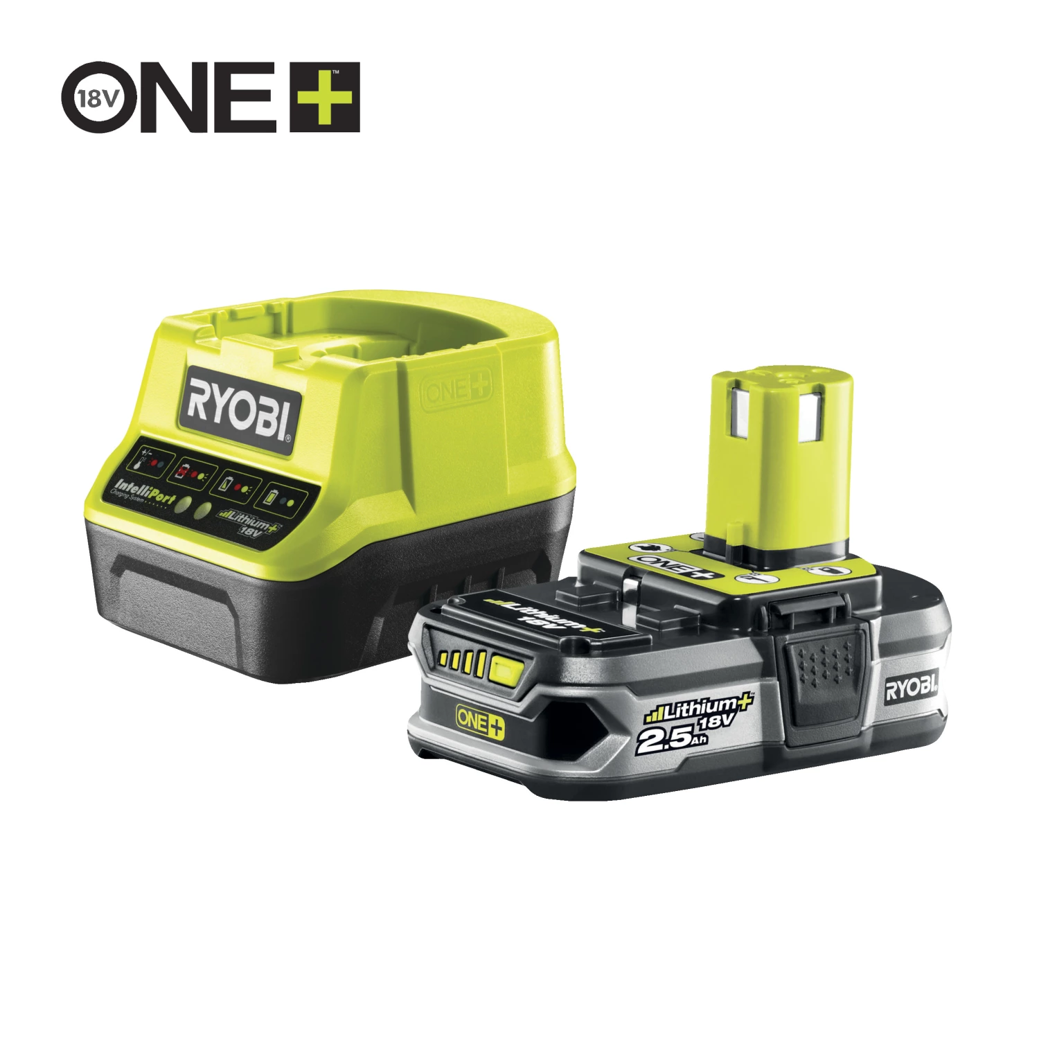 Ryobi RC18120-125 One+ 18V Li-Ion accu Starterset (1x 2,5Ah) + lader - 5133003359-image