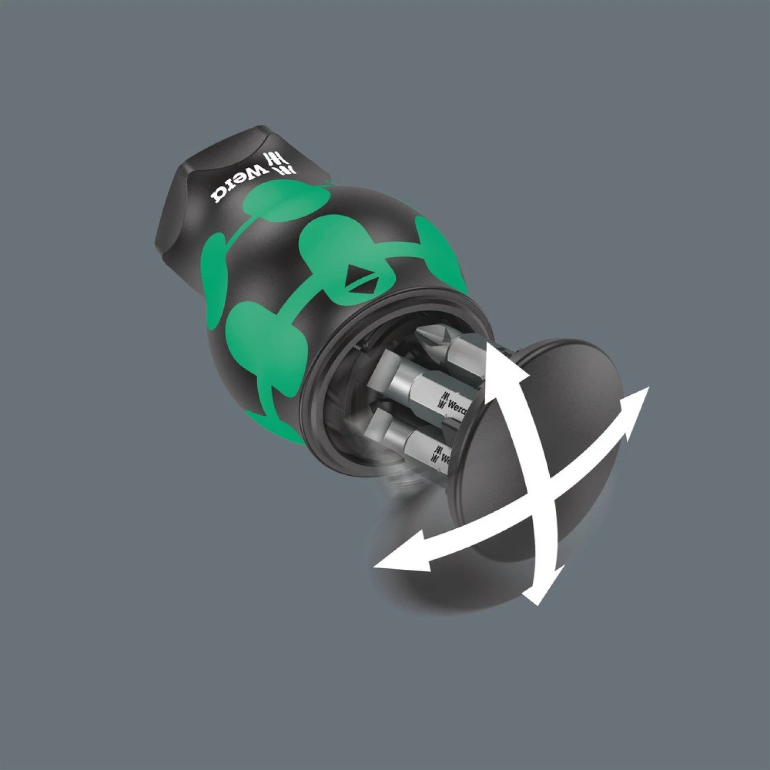 Wera 05008877001 Kraftform Kompakt Stubby Magazin 4 Bitschroevendraaier - 6 in 1 multi-bit-image