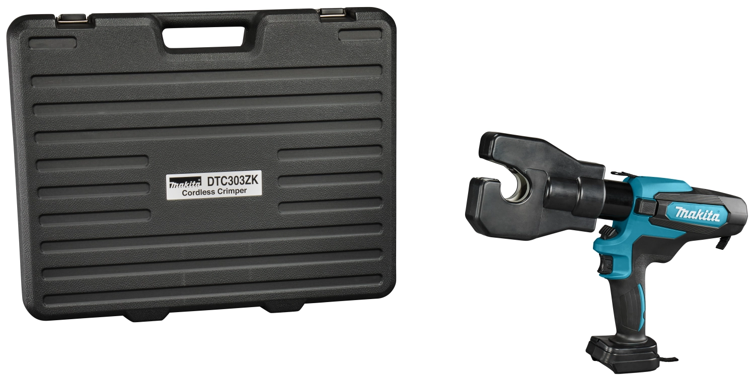 Makita DTC303ZK 18 V Li-ion batterie sertisseuse de câbles corps - 60 kN - 31,5 mm-image