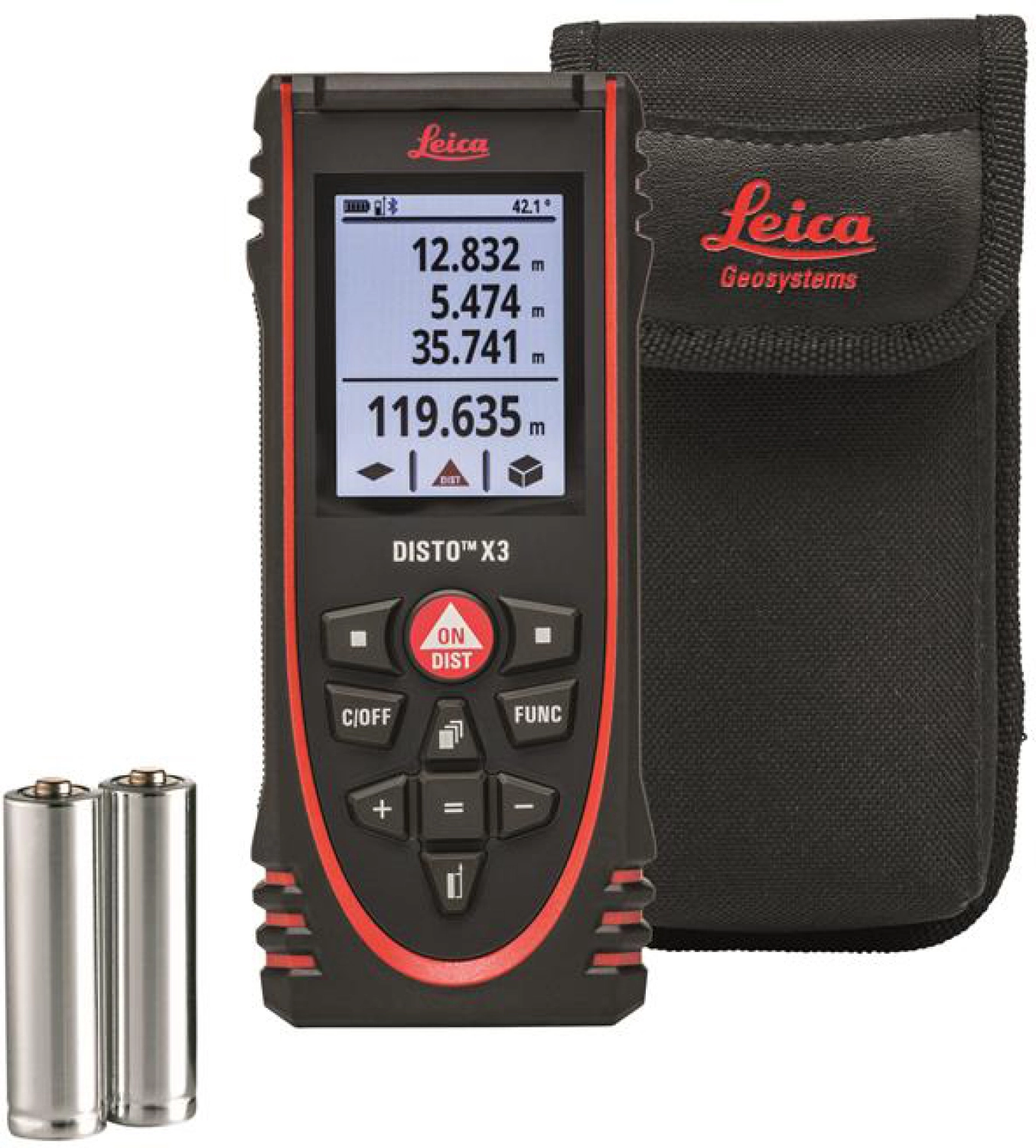 Leica Disto X3 - Télémètre laser avec étui - Bluetooth - 150m-image