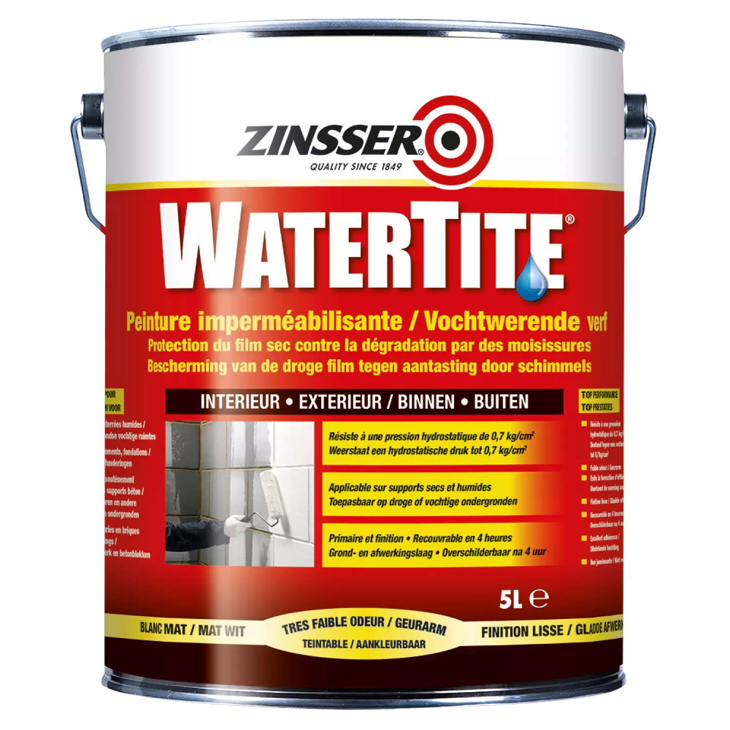 Zinsser Watertite - wit - 5L