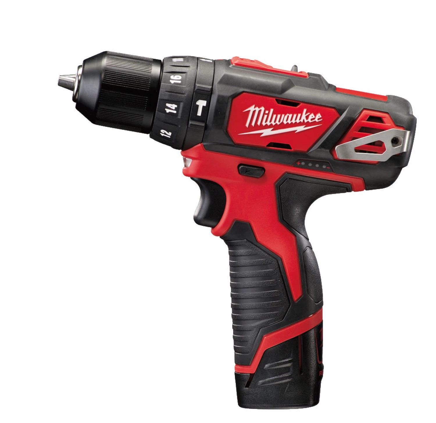 Milwaukee M12 BPD-202C 12V Li-Ion accu klopboor- /schroefmachine set (2x 2.0Ah accu) in koffer-image