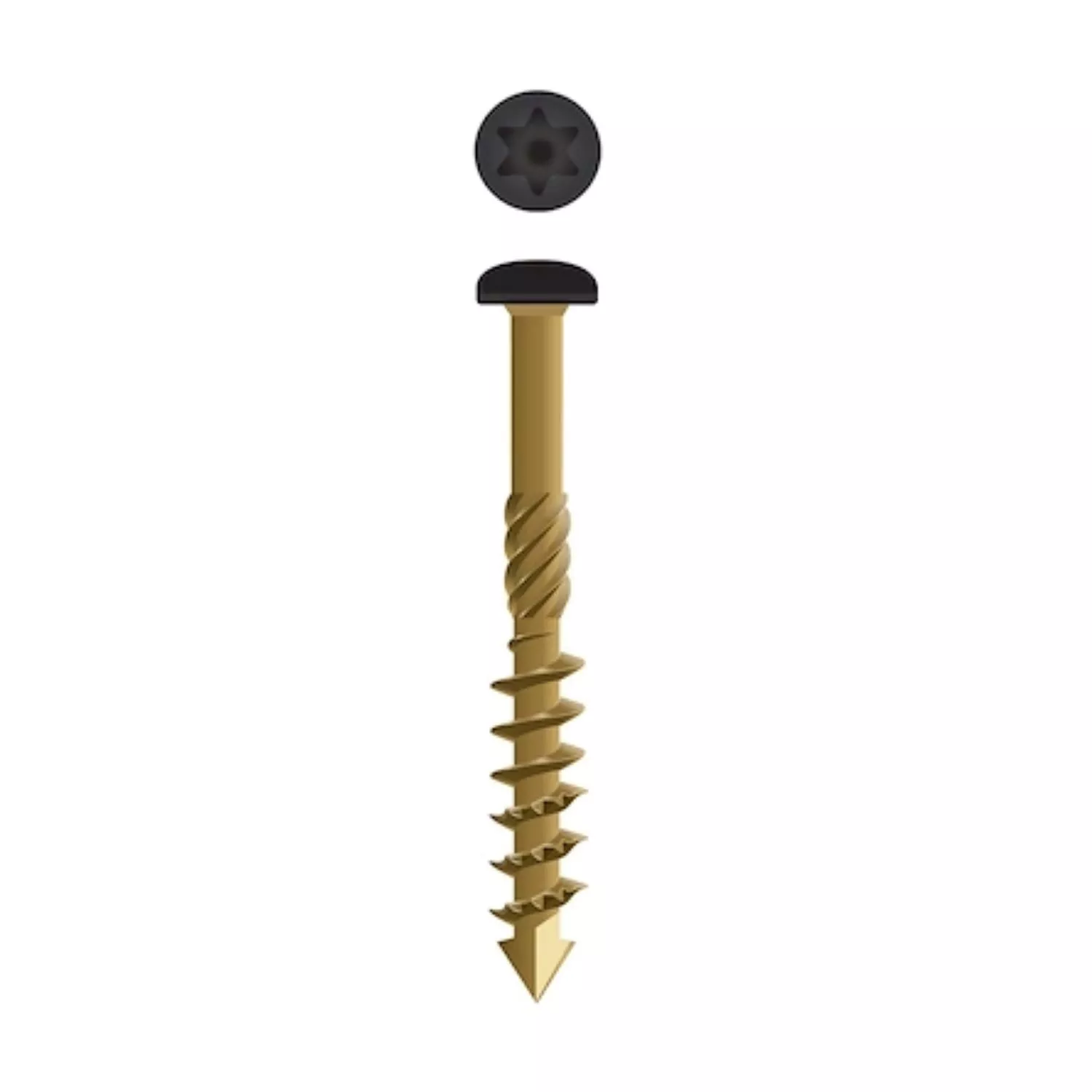 Dynaplus 0284.08.34005 Gevelschroef - Outdoor - Zwarte kop - TX20 - 4.5 x 60/30mm (200st)-image