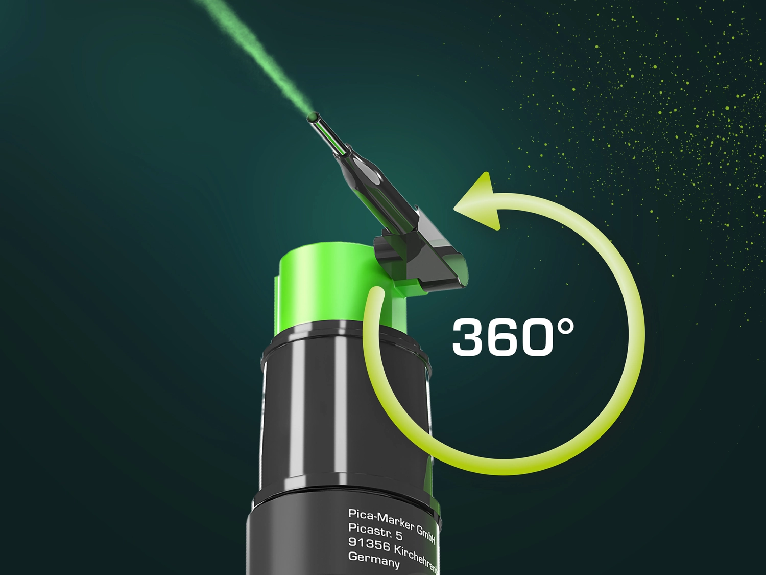 Pica 2020 Powder Markeerspray diep gat - Groen-image
