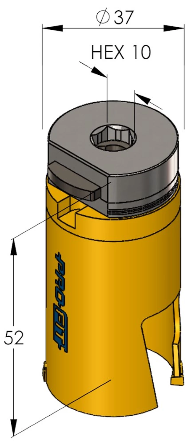 ProFit 09081038 Scie cloche Multi Purpose avec adaptateur - 38mm-image