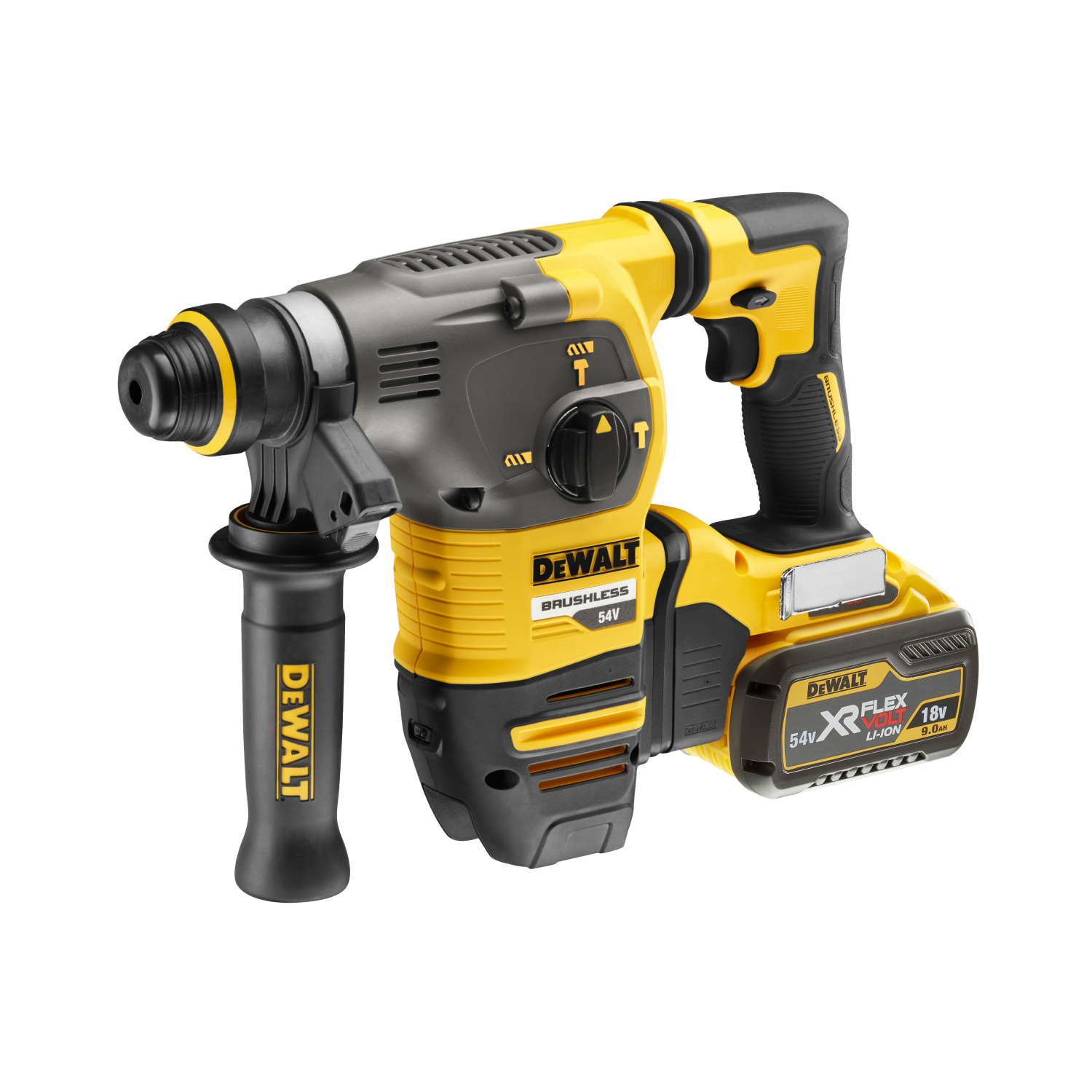 DeWALT DCH333X2 18V / 54V Li-Ion XR Flexvolt Accu SDS-plus combihamer set (2x 9.0Ah accu) in TSTAK - 3,5J - koolborstelloos-image