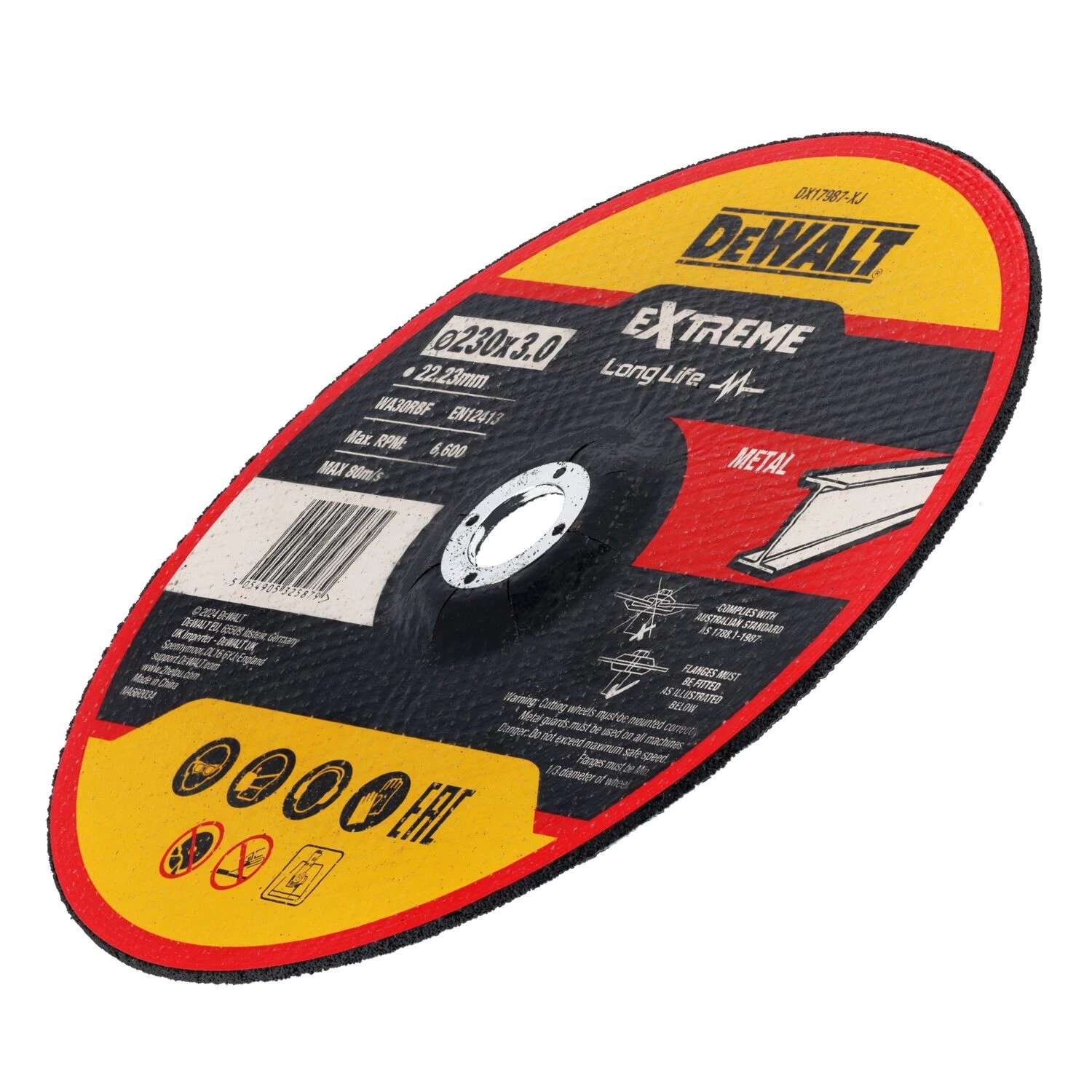 DeWALT DX17987-XJ 230 Extreme doorslijpschijf voor metaal - 2,8mm