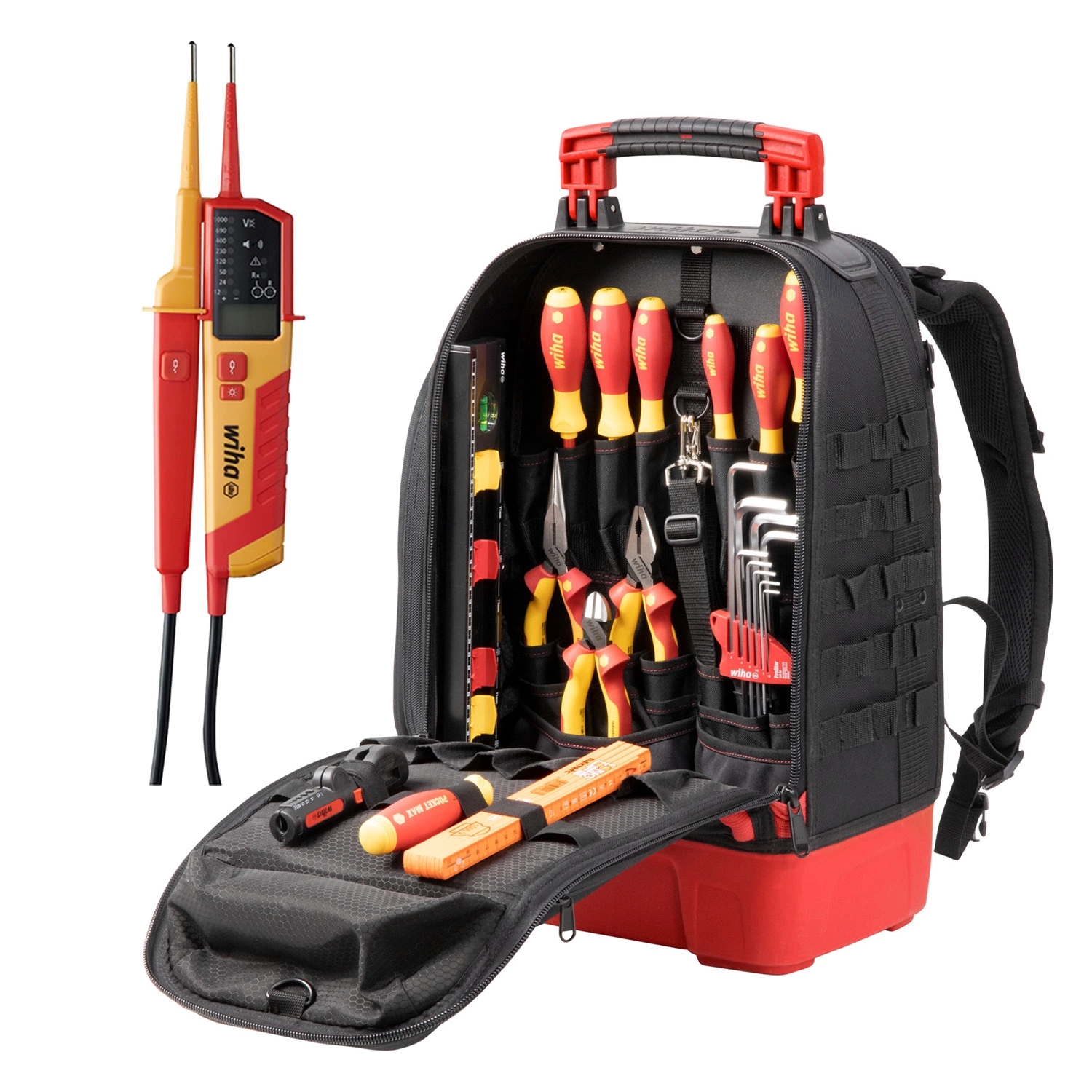 Wiha 28-delige Elektricien Gereedschaprugzak Electric - 45528 + SB25517 spanningszoeker-image