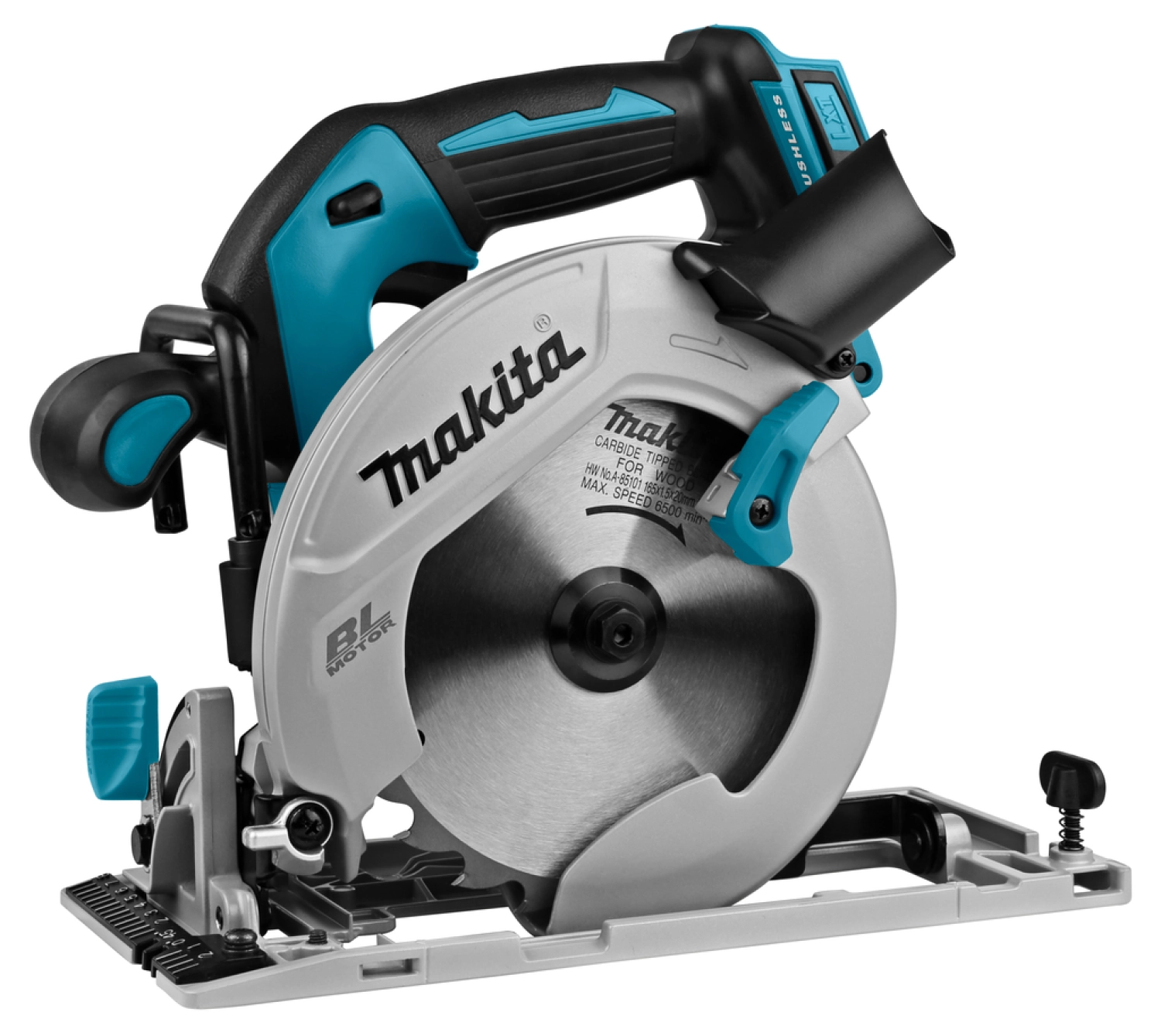 Makita DHS680ZJ -Scie circulaire sans-fil pour gaucher 18V Li-ion - MAKPAC - 165 mm - Brushless - Machine seule-image