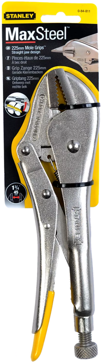 Stanley 0-84-811 Griptang met rechte bek - 225 x 50mm-image