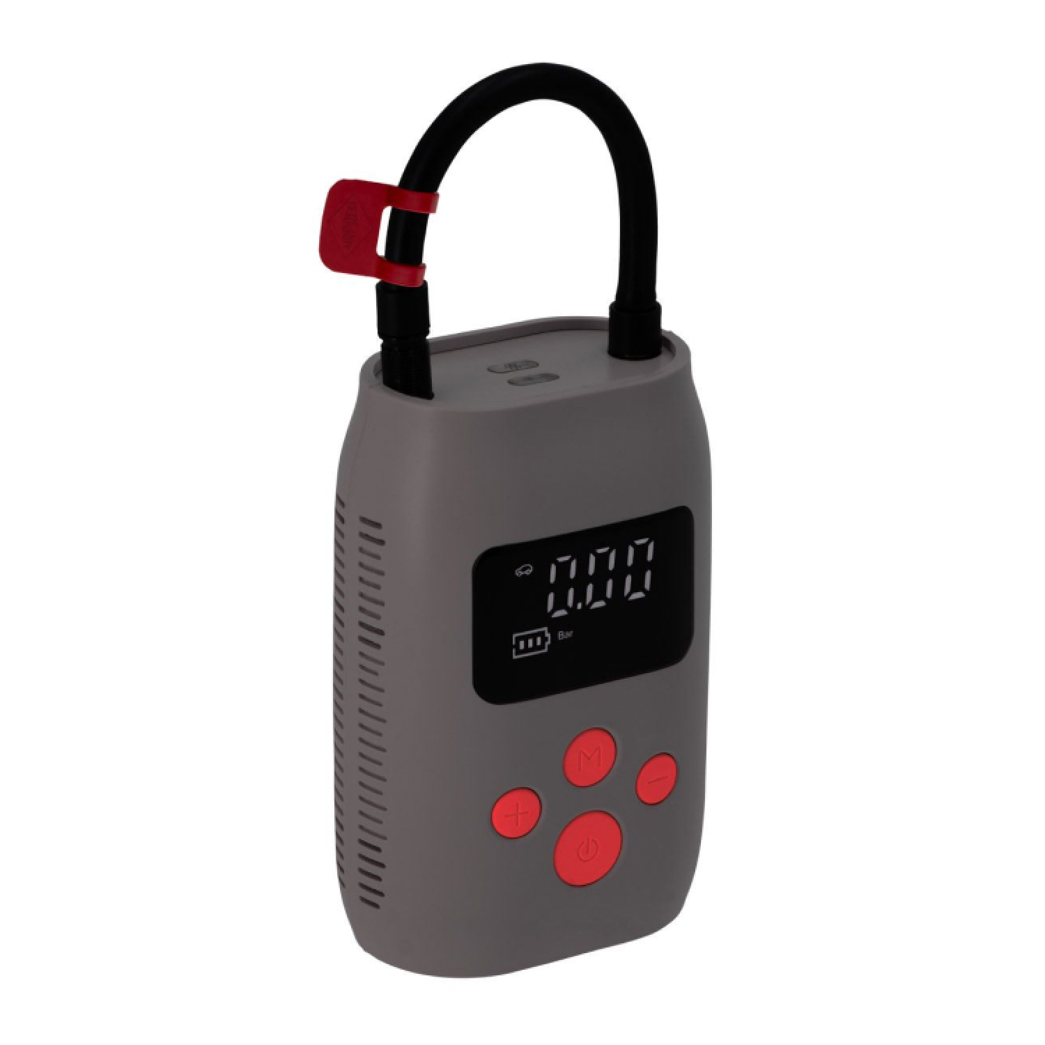 Airpress 36951 Mini compresseur sans huile et silencieux avec batterie externe et lampe de poche LMO 25 | 8 bars | 25 l/min | 4000 mAh | 5V-image