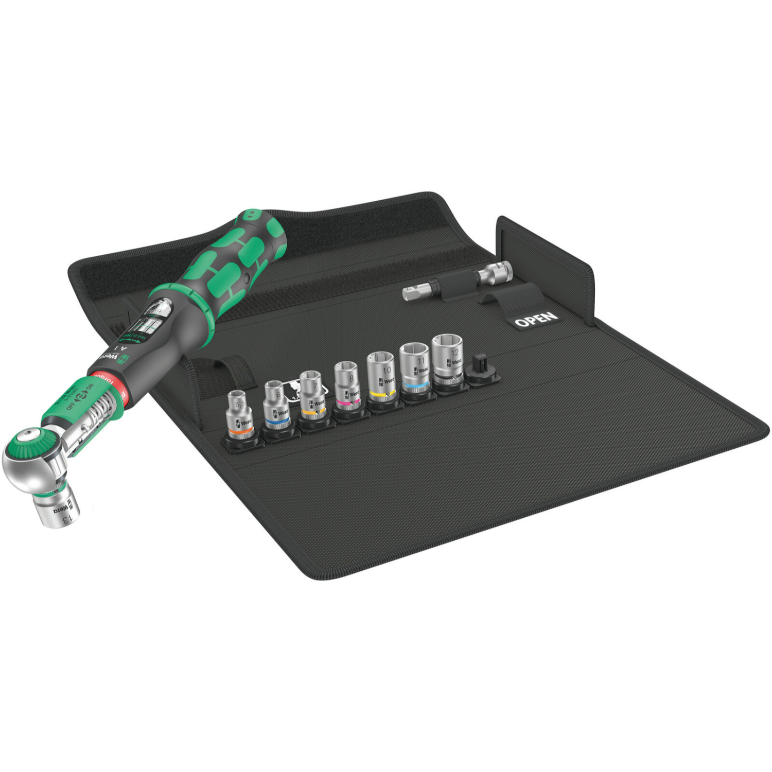 Wera 05075830001 Safe-Torque A 1 Jeu de clés dynamométriques avec cliquet commutable - 2-12 Nm - 1/4"-image