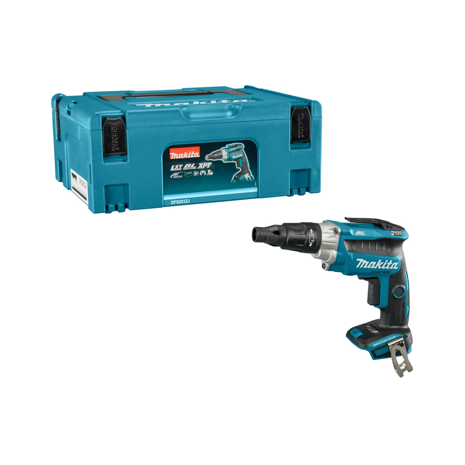 Makita DFS251ZJ 18V Li-Ion accu schroevendraaier body in Mbox - koolborstelloos-image
